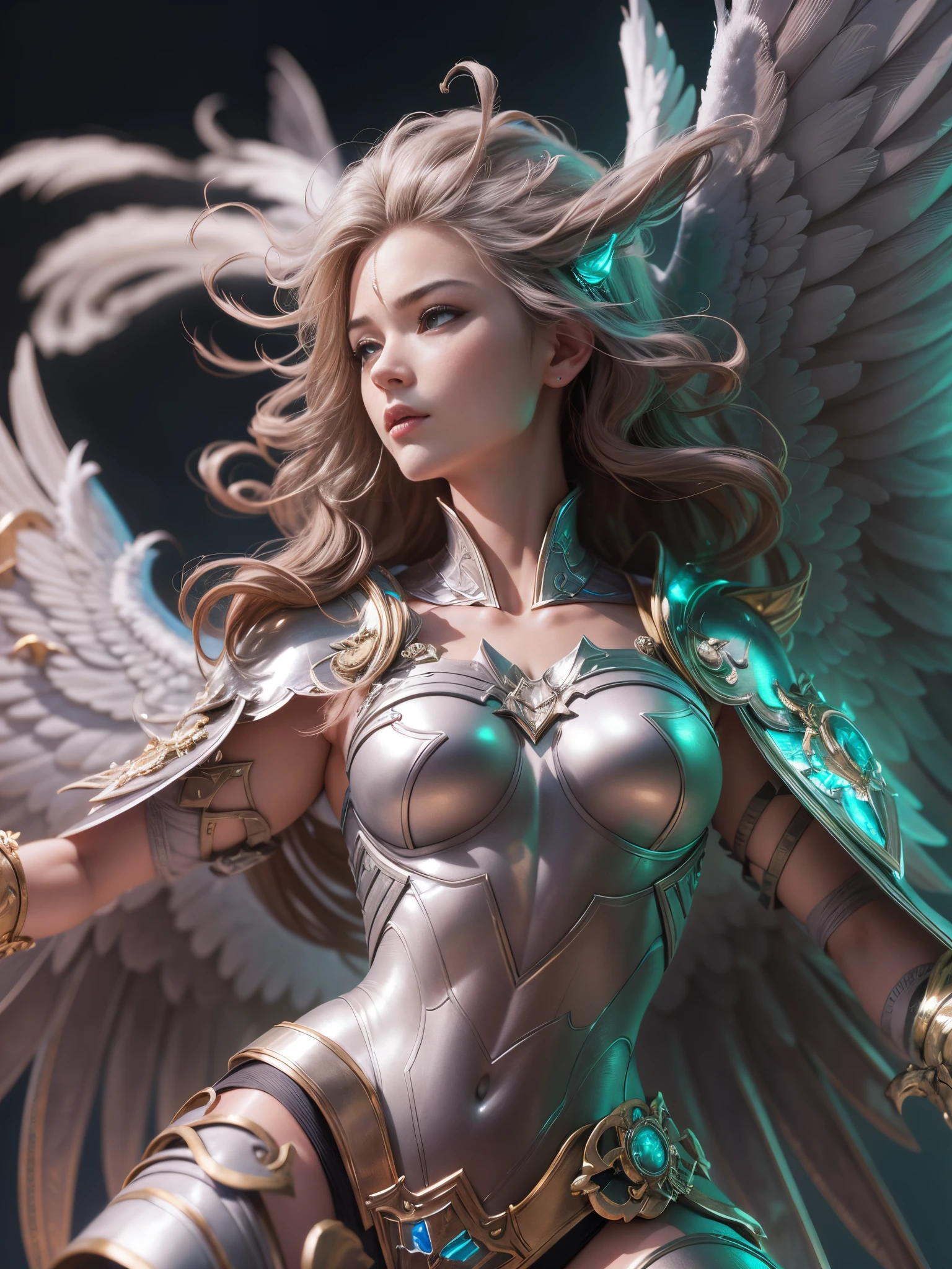 Archangel Michael、The Four Archangels、masutepiece,Best Quality,ultra-detailliert,hight resolution,hight resolution,4K,Portrait in 4K,8K,8K Portrait,Unity 8k壁纸,extremely details CG,Realistic,Raw photo,Real person,a portrait photo of,Photorealistic,Shiny skin,Detailed skin,Fighting figure、Fighting figure、fight the light、fight with love,Fighting figure、Fighting figure、fight the light、fight with love,Dynamic Angle, Full body,Dynamic Angle, Wide Shot,Dynamic Angle, close-up,Dynamic Angle, From below