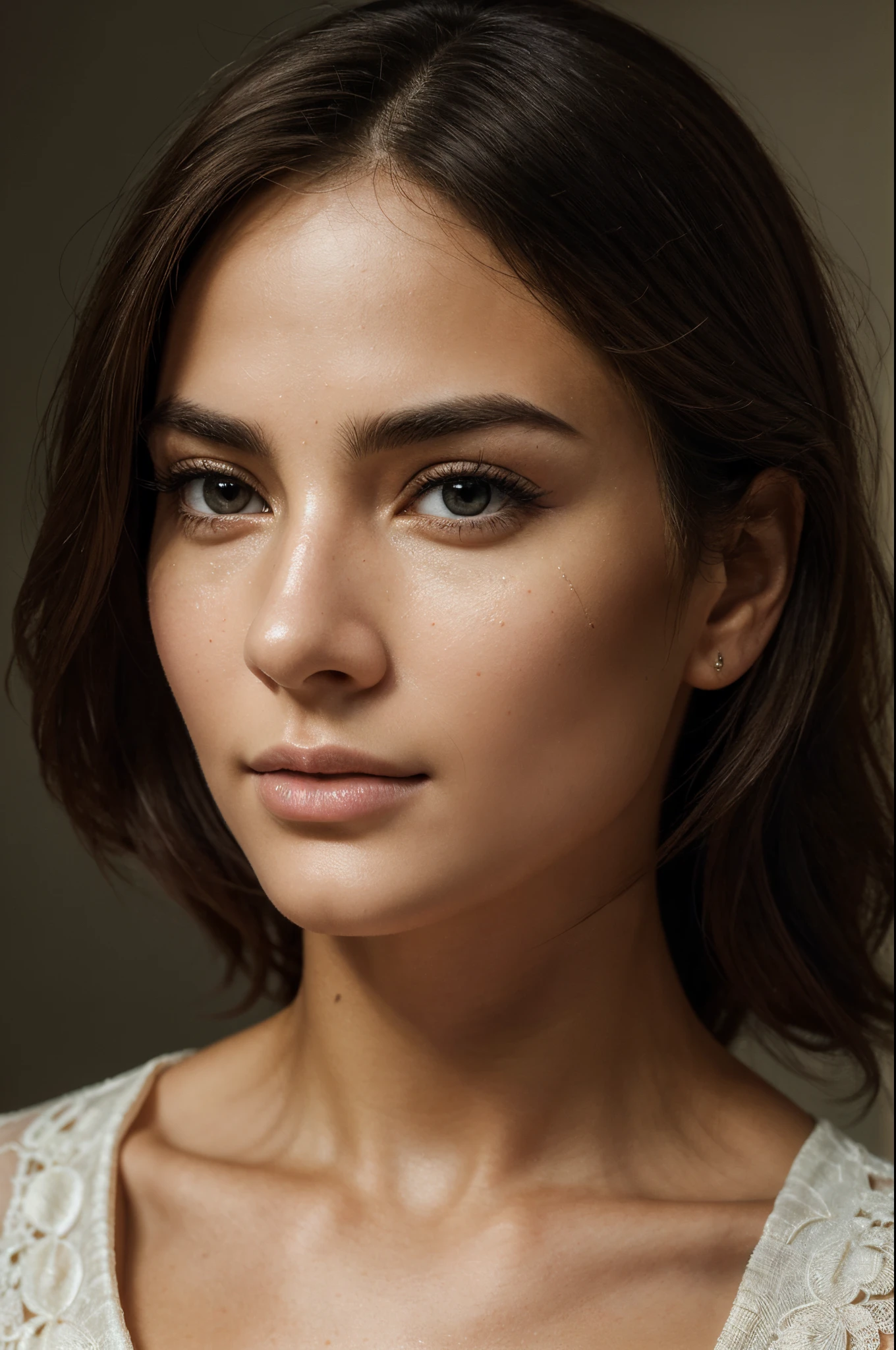 (best quality,photorealistic:1.37),close-up of the face,vibrant colors,detailed and realistic face expression,perfectly lit,high resolution,(fine lines and wrinkles),(sharp focus,ultra-detailed:1.2),fine brushstrokes,professional portrait,beautifully textured skin,natural and soft lighting,highest level of detail,subtle nuances,emphasis on facial features,expression of emotions,precise shading and highlights,meticulous attention to detail,studio-quality lighting,impeccable clarity,crisp and lifelike image,depth and dimension,glowing complexion,realistic skin tones,silky-smooth hair,eye-catching,realistic eye colors,perfectly proportioned facial features,artistic representation of the human face,mesmerizing realism,immersive and captivating,impeccable craftsmanship,picture-perfect composition,artistic mastery,exquisite facial expression,meticulously crafted artwork,striking and lifelike portrait,impressive attention to detail,expressive and lifelike eyes,compelling and engaging,immaculate precision,awe-inspiring realism,unparalleled realism,fine art quality,vivid and lifelike rendering,unforgettable beauty,masterfully executed,transcendent and lifelike,mesmerizing gaze,awe-inspiring masterpiece