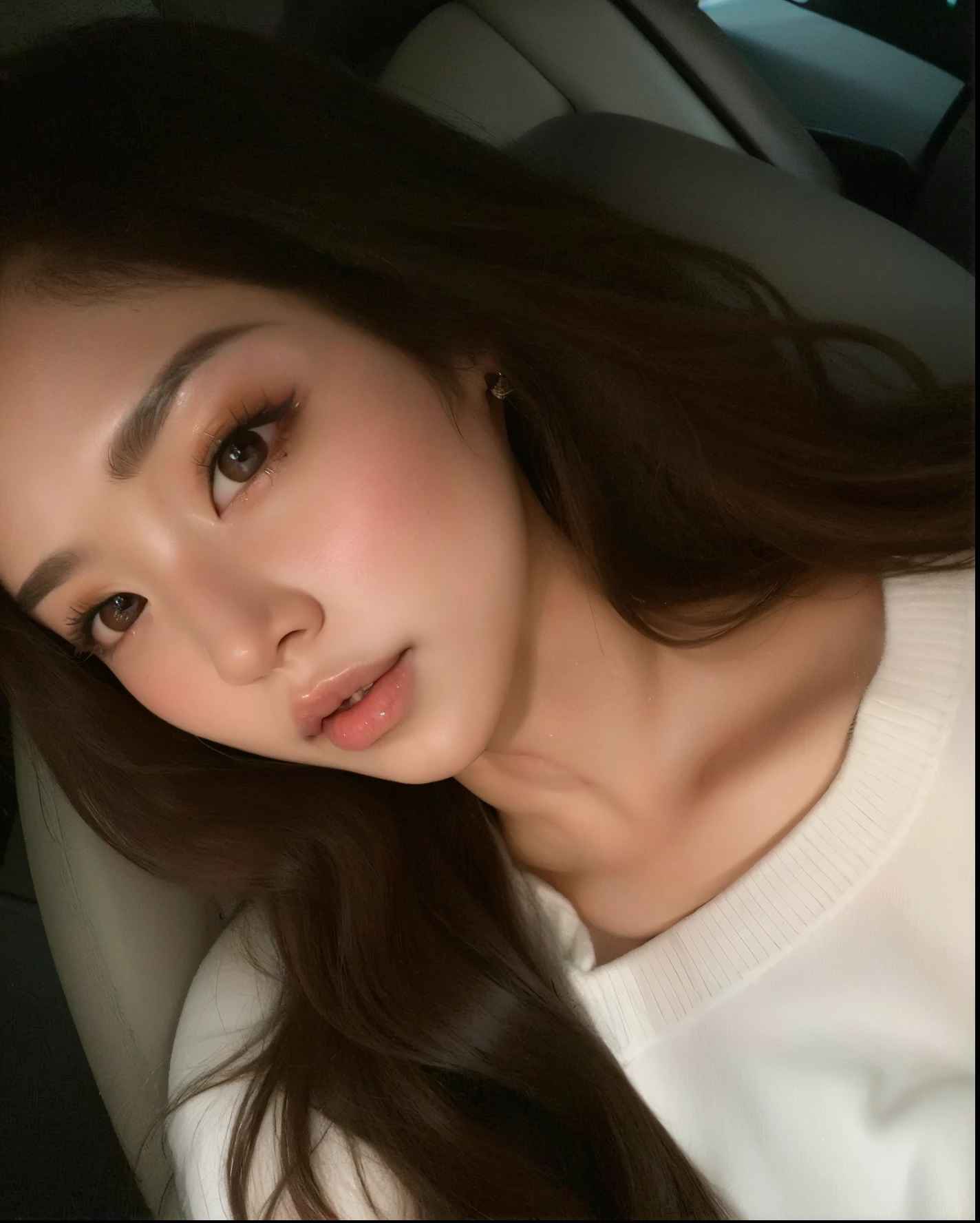 um close up de uma mulher com cabelos longos em um carro, jennie blackpink, Ulzzang, Heonhwa Choe, Parque Ji-min, Jaeyeon Nam, Mulher sul-coreana bonita, Lee Ji-eun, Lee Ji - Eun, jossi do blackpink, coreana, linda mulher coreana jovem, Jinyoung Canela, kwak ji jovem, young adorable korean face