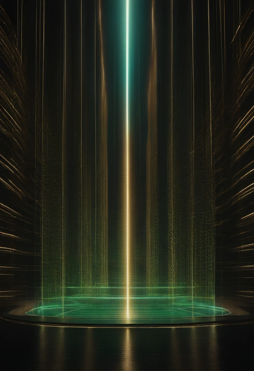 ****dot matrix 8-bit matrix hologram realm is a breathtaking world of wires, holograms, and light. Wires pulse with energy and weave in and out of each other to form intricate patterns that converge to create pixelated holograms that shimmer with life. The brilliant light casts a warm and inviting atmosphere and illuminates everything around with a soft, ethereal glow. The colors and patterns of the wires and holograms shift and change, creating a mesmerizing display of light and movement that pulsates with energy and vitality. Overall, this realm is a unique and immersive experience that leaves one spellbound --ar 1:2 --stylize 750** - (fast)