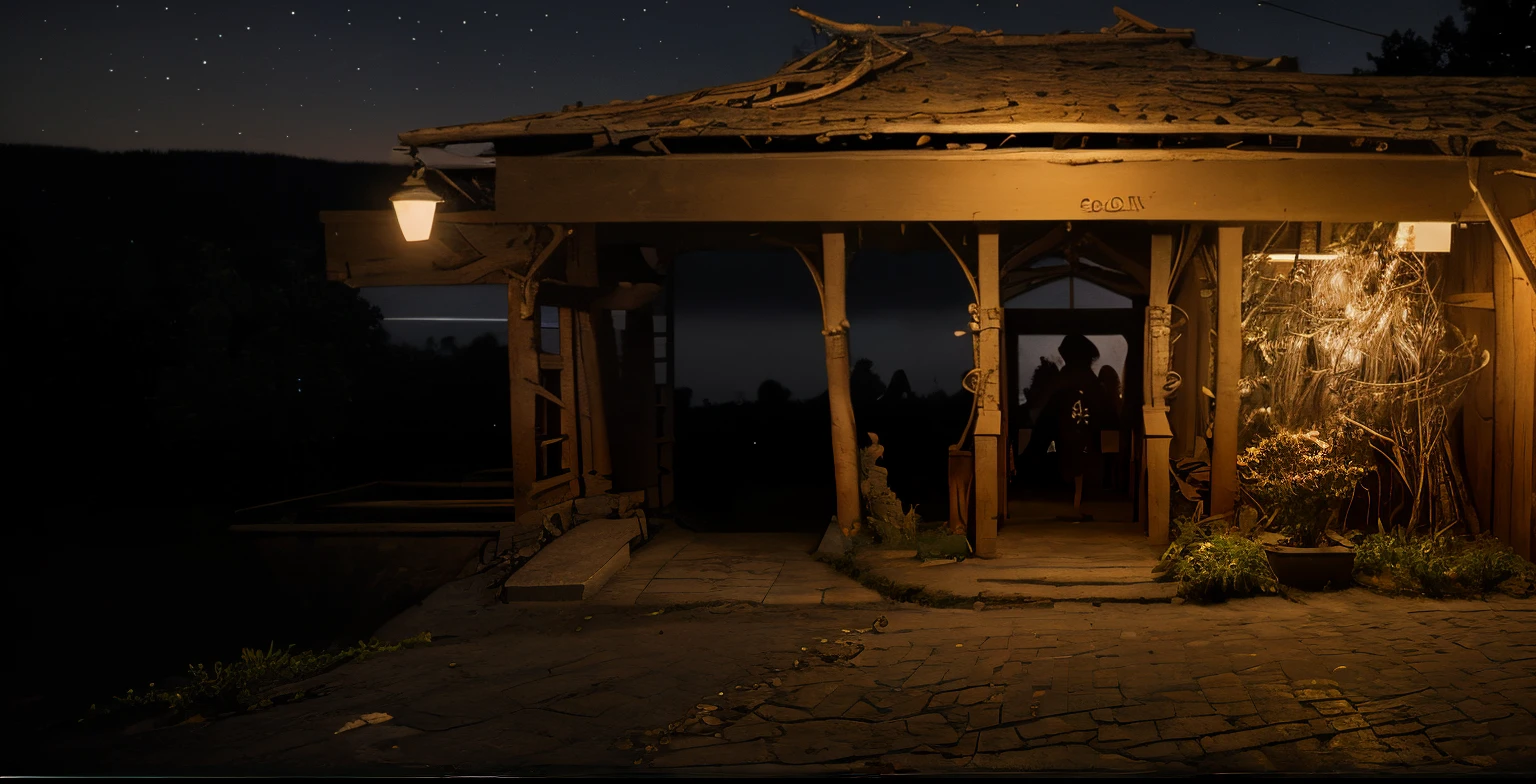view of this image at night