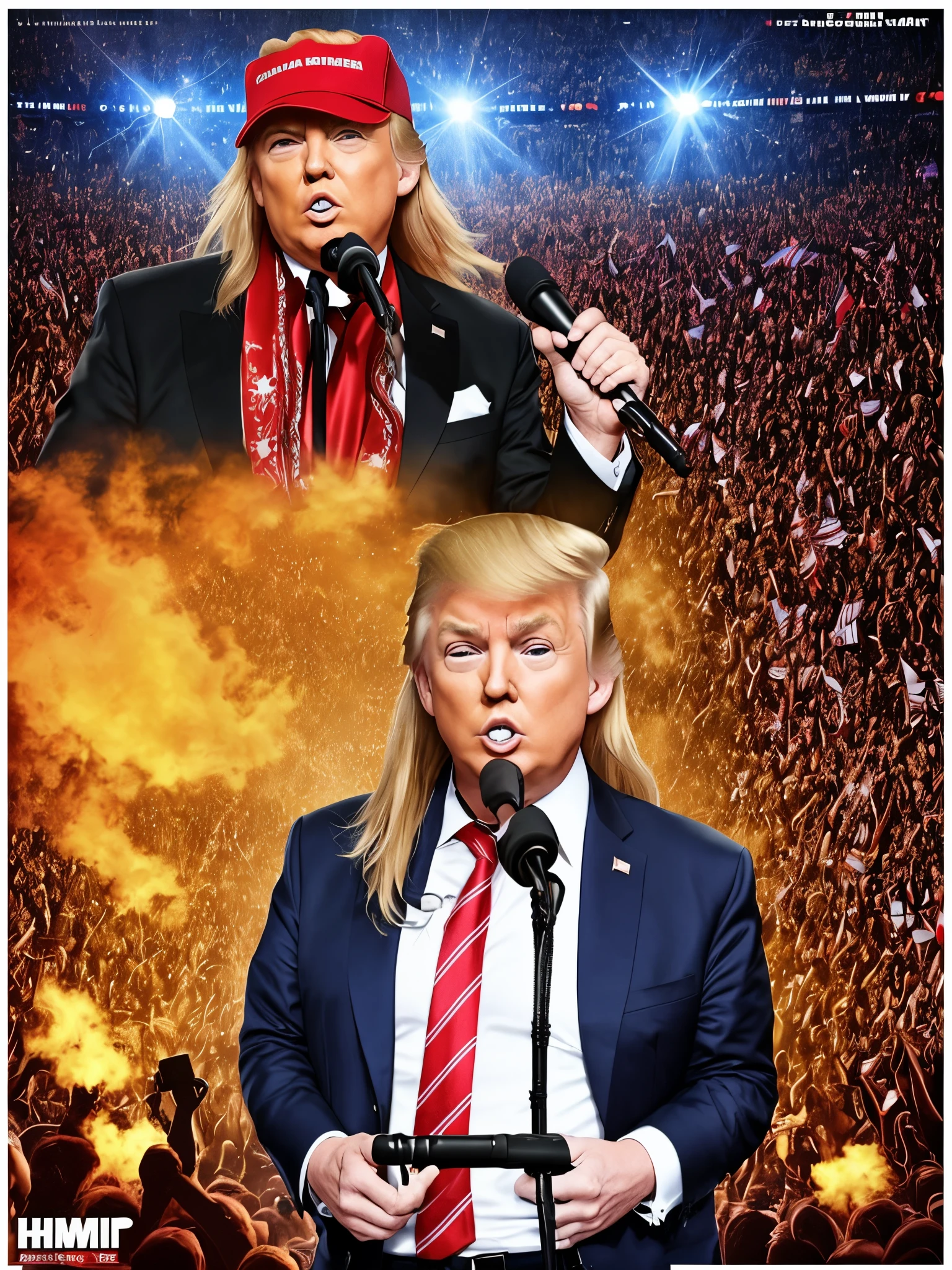 Donald trump as axl rose