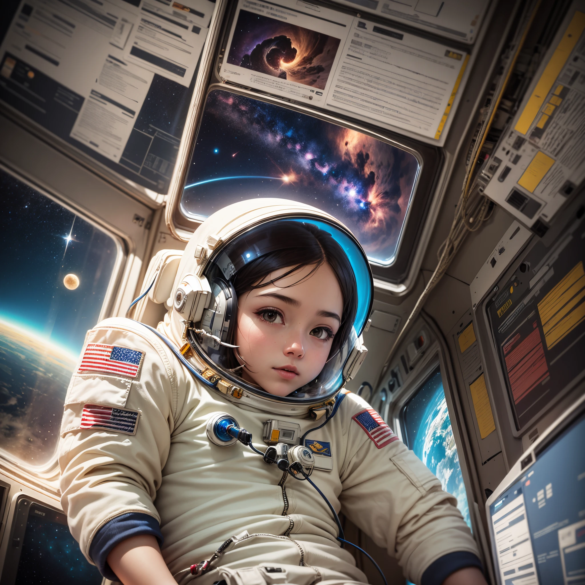 An astronaut in space --auto --s2