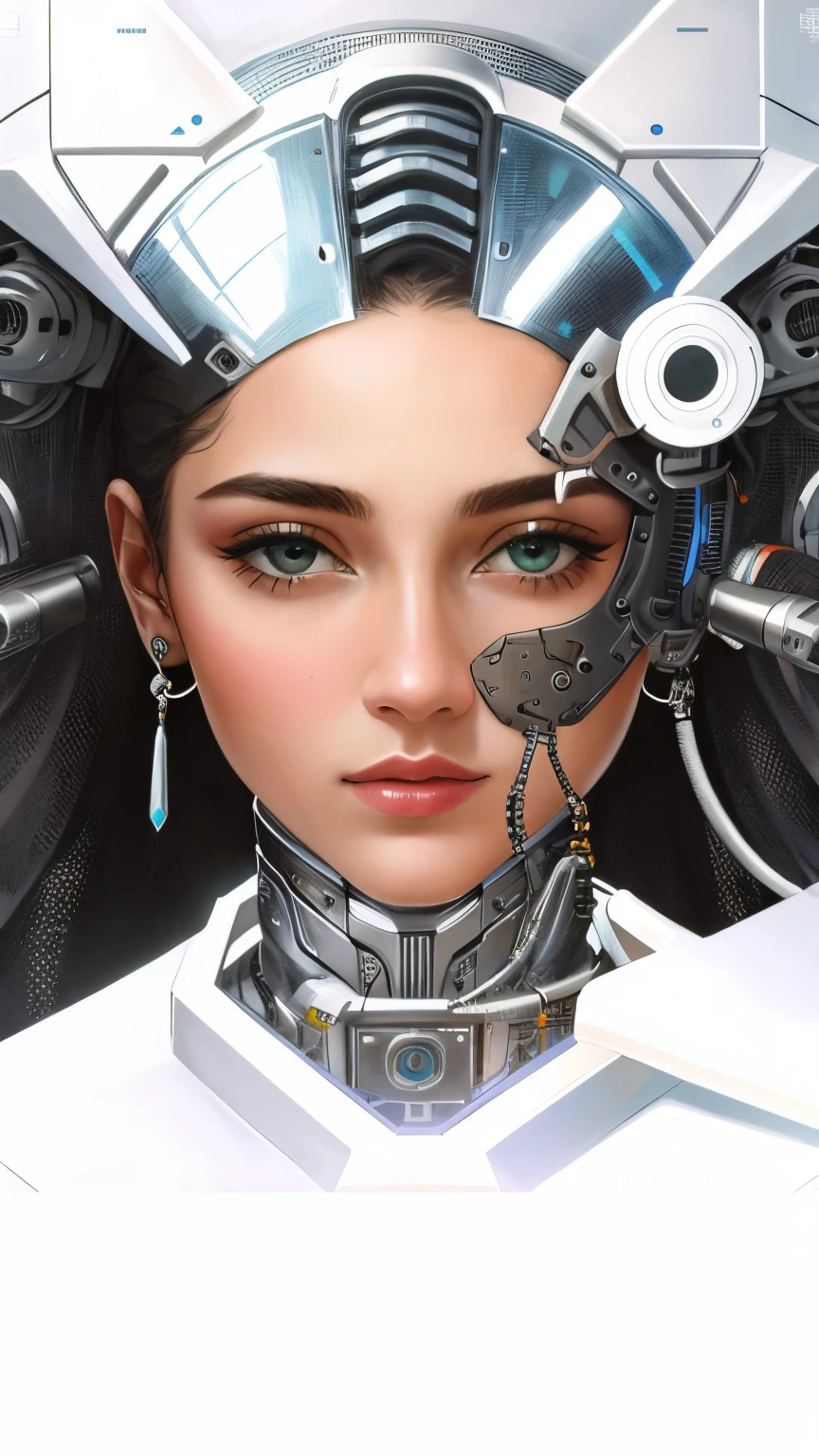 hum close UP of humanoid Detailed portrait of a humanoid Portrait of a futuristic humanoid, Retrato em close do humanoide, Retrato de Ciborgue, simetria!! Retrato de humanoide detalhado, Retrato do humanoide masculino, cybernetic and highly detailed, Retrato de um ciborgue, highly detailed cybernetic body, Ciborgue e detalhes do fio