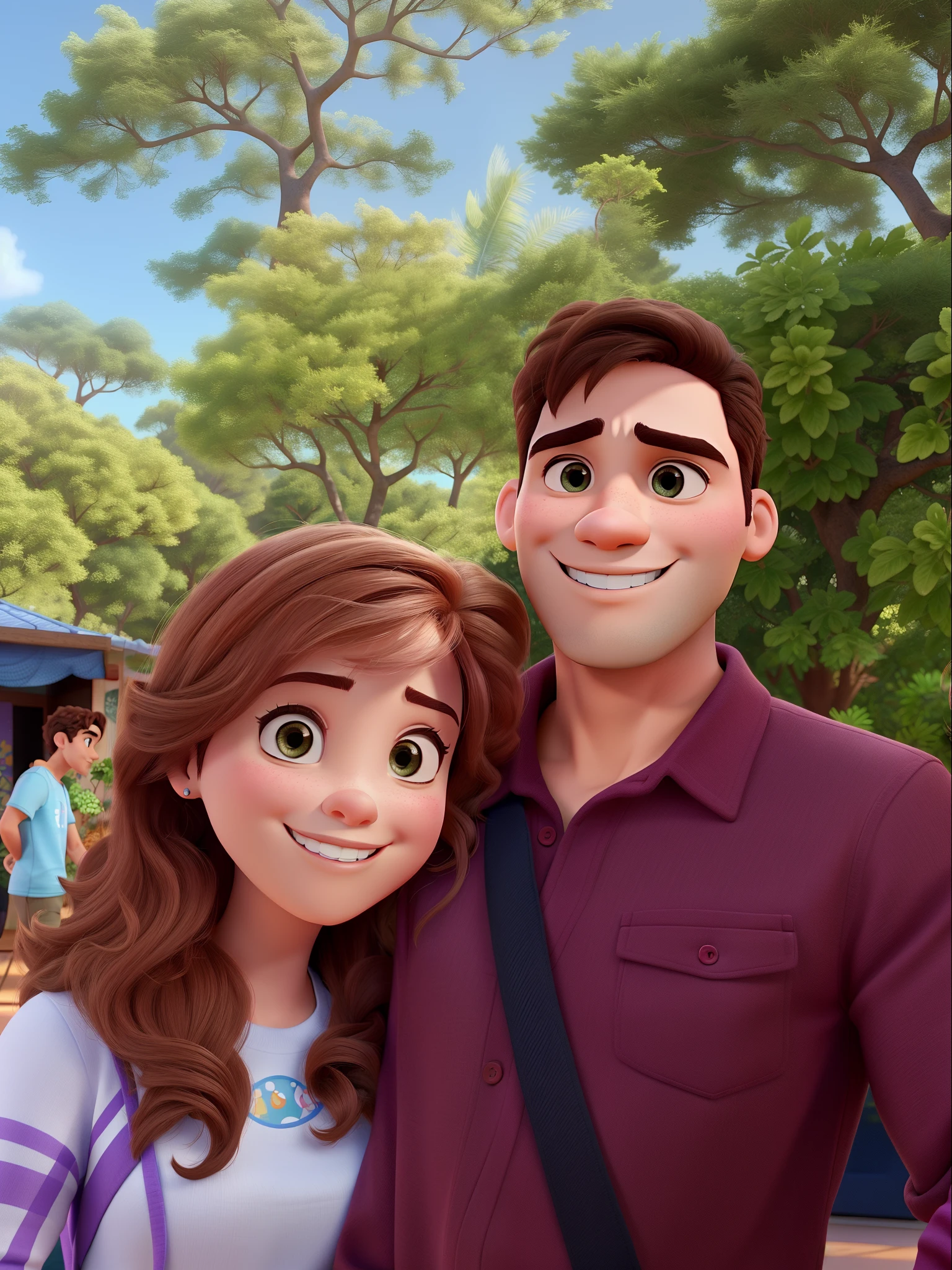um casal disney pixar, alta qualidade, melhor qualidade