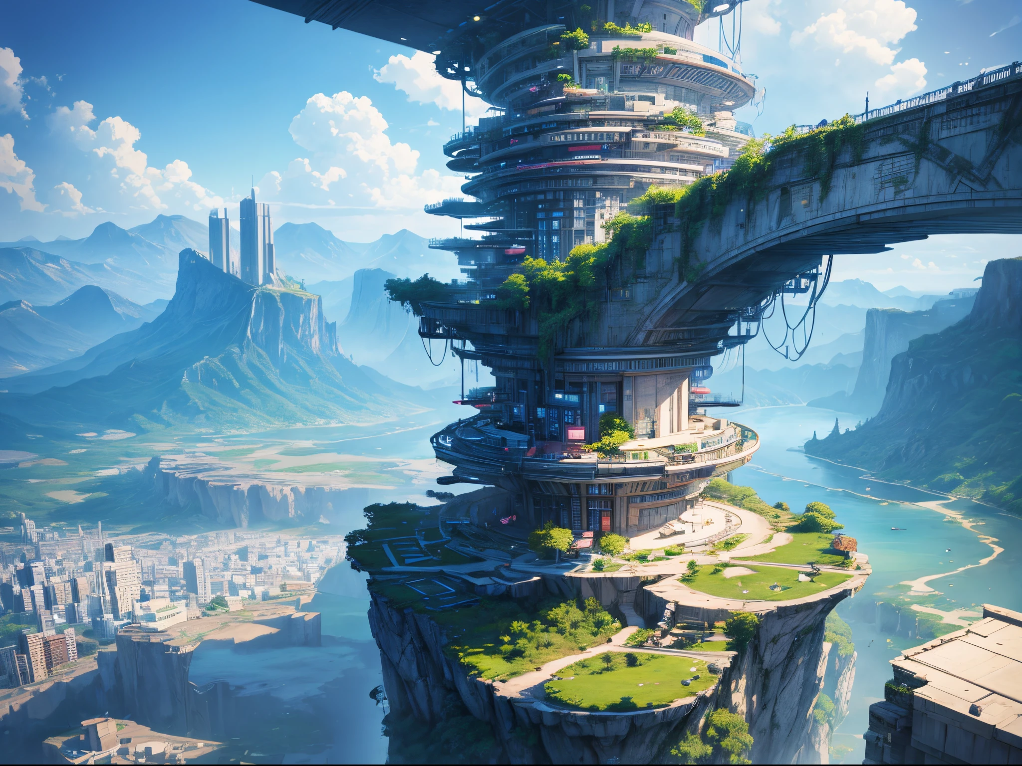 Transform the mundane interface of a digital media library into an awe-inspiring, hyperrealistic visual. Blend elements of familiar UI design with surreal, dreamlike landscapes. Imagine data streams as vibrant rivers, and file folders as towering skyscrapers in a digital metropolis.