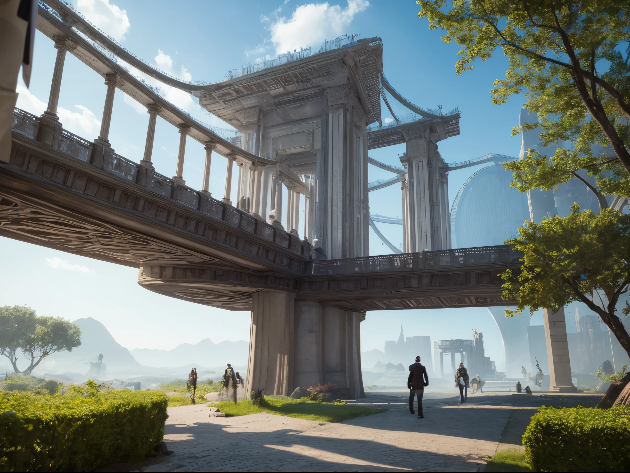Craft a scene where digital and analog worlds collide. Picture DVDs as ancient artifacts in a futuristic museum, surrounded by pixelated creatures and futuristic artifacts. Achieve a harmonious fusion of the past and future, bridging the gap between the tangible and the virtual.