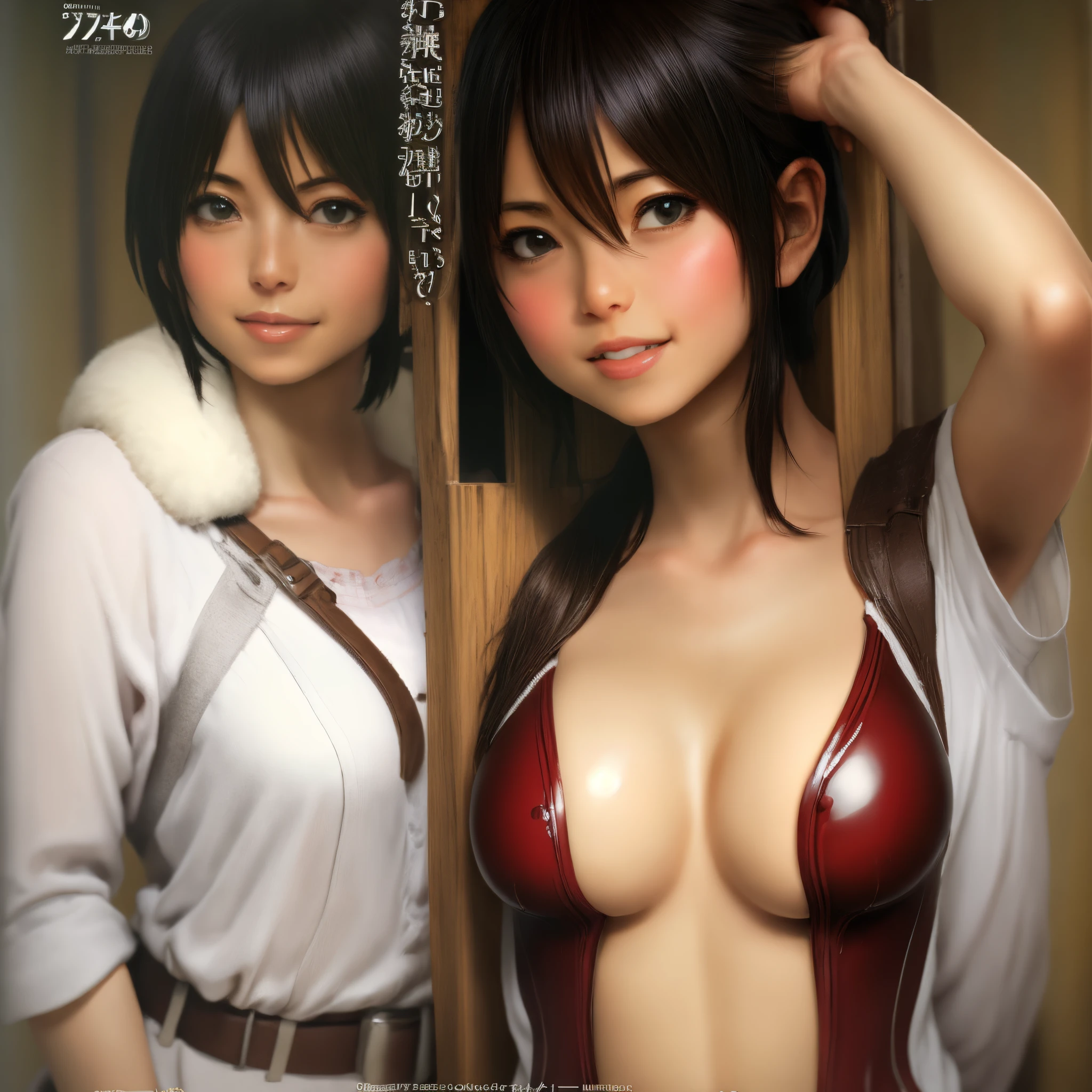 Mikasa oiled up