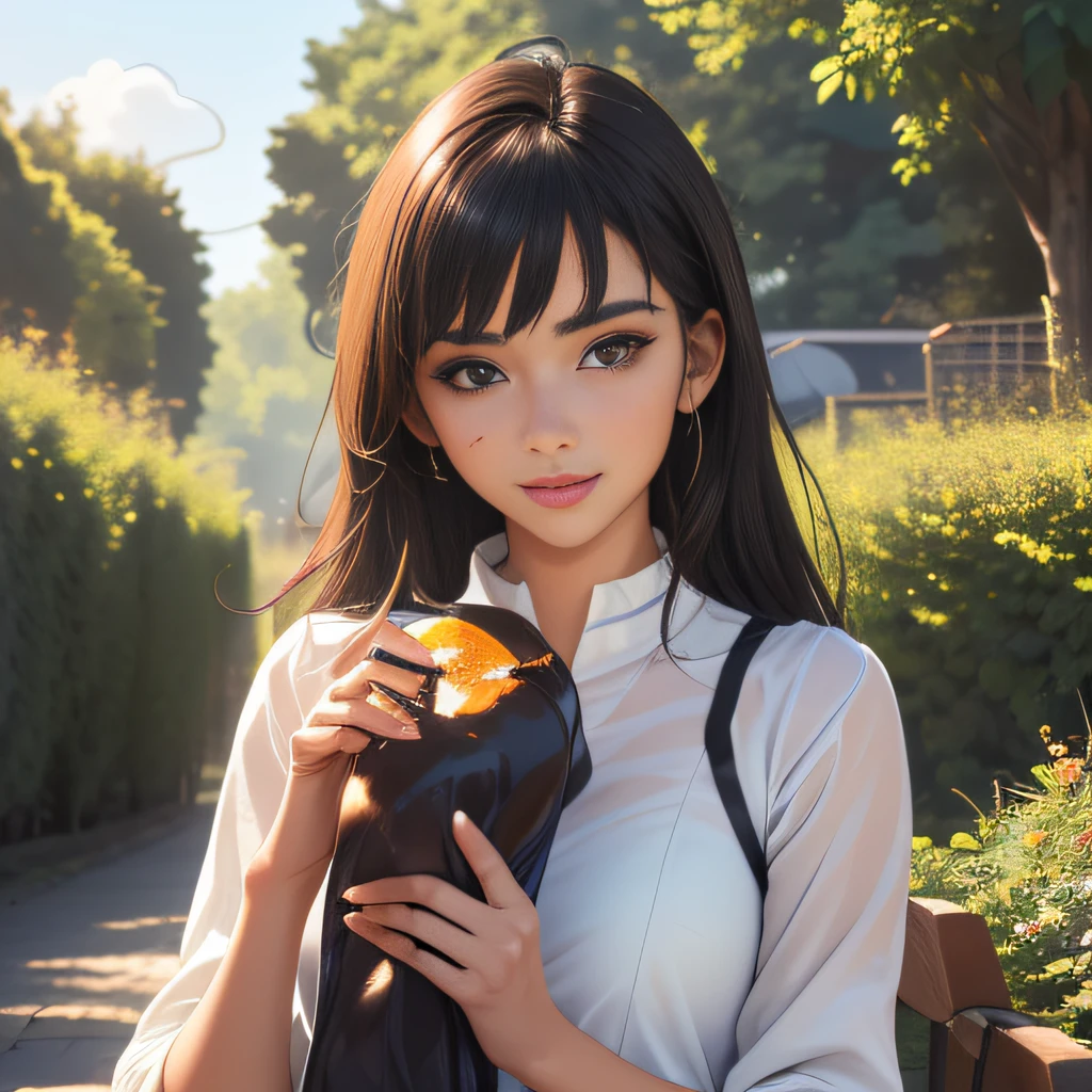 (Extremely detailed 8k wallpaper:2), (photo:2), (18 years old soigne Beautiful girl:2), (gives a lecture to friends:2), detailed (Face and eyes), (hyper realistic:1), (highly detailed:1), (epic realistic:1), rim light, (maximum details:1), cozy, (fullbody:1.3), (looking at viewer:2.0), (Woman's Attractive Qualities:2), (Attractive Woman:2), (Attractive:2), Smile, Intelligence, Empathy, Gracefulness, Sense of Style, Fitness, Grooming, Optimism, (Sensitivity:2), Sincerity, Romantic Gestures, Playfulness, Fashion Sense, (Sensuality:2), Charm, Modesty, Thoughtfulness, (Femininity:1), Flirtatiousness, Warmth, (Physical attractiveness:2), A beautiful smile, A love of life, strength and power, vulnerability, curiosity, wonder, love, (nature background:2), kawaii, waifu, Beautiful breasts, (attractive body:2), (Beautiful body:2), Beautiful pose, attractive pose, (Beautiful legs:1.0), (Beautiful clothes:1), (classic clothes:2), (elegant clothes:2), (European clothes:2), detailed clothes, (skirt:1), (blouse:1), (provocative pose)