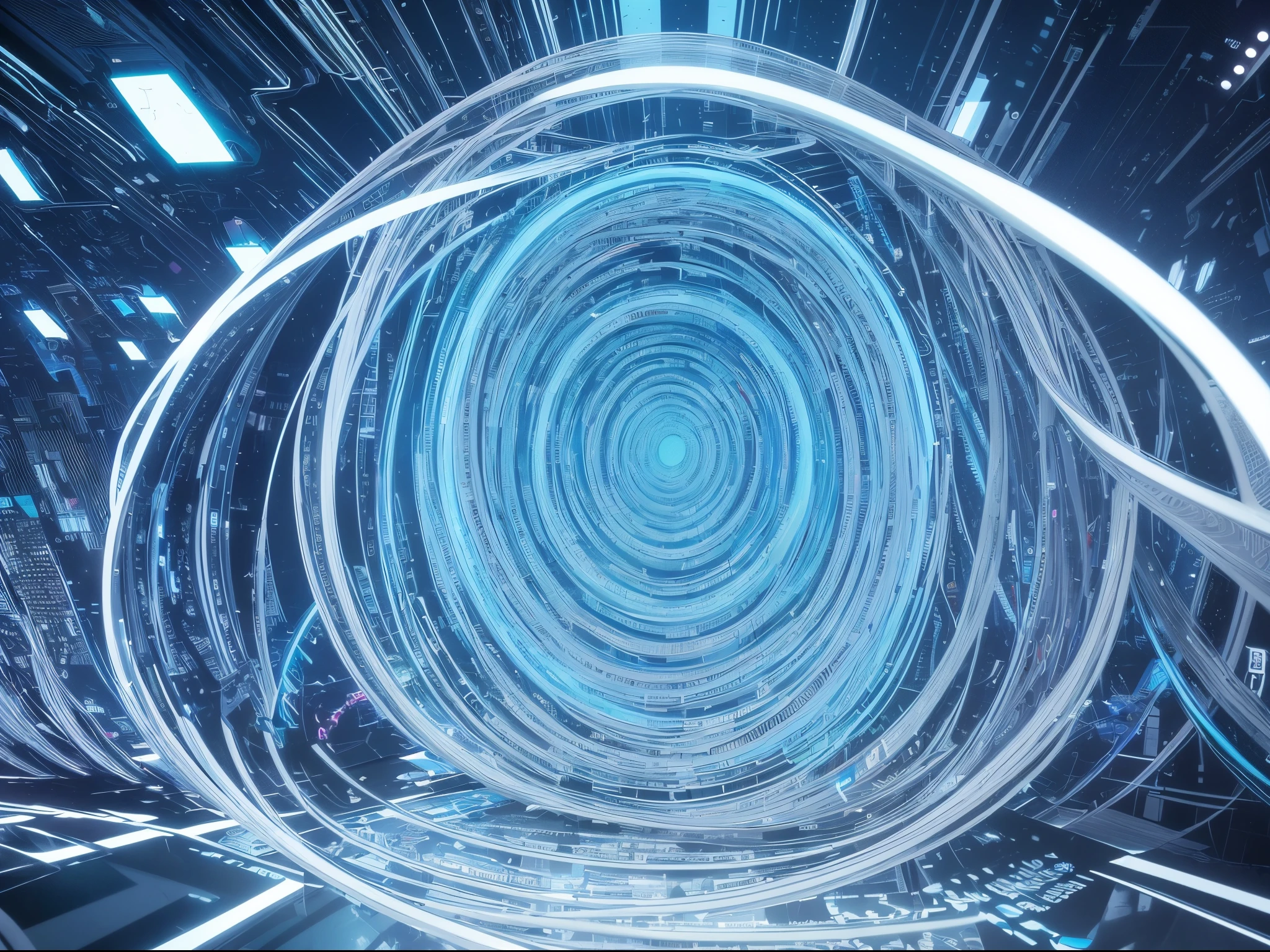 Challenge the limits of AI creativity. Imagine a glitch in the digital fabric, where the ordinary interface undergoes a surreal transformation. DVDs morph into abstract shapes, and the digital hierarchy becomes a kaleidoscopic maze. Push the boundaries of realism while embracing the unexpected anomalies.
