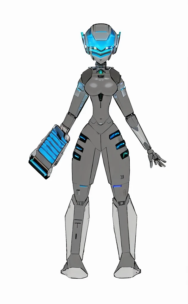 a close up of a robot with a gun laser hand, sci-fi android female, girl in mecha cyber armor, retrofuturistic female android, cyborg merchant woman, sci - fi character, female robot, female android, humanoid character, cyborg merchant girl, scifi character, dystopian sci-fi character, sci fi female character, clothed in cyber armour, Mechanic mask