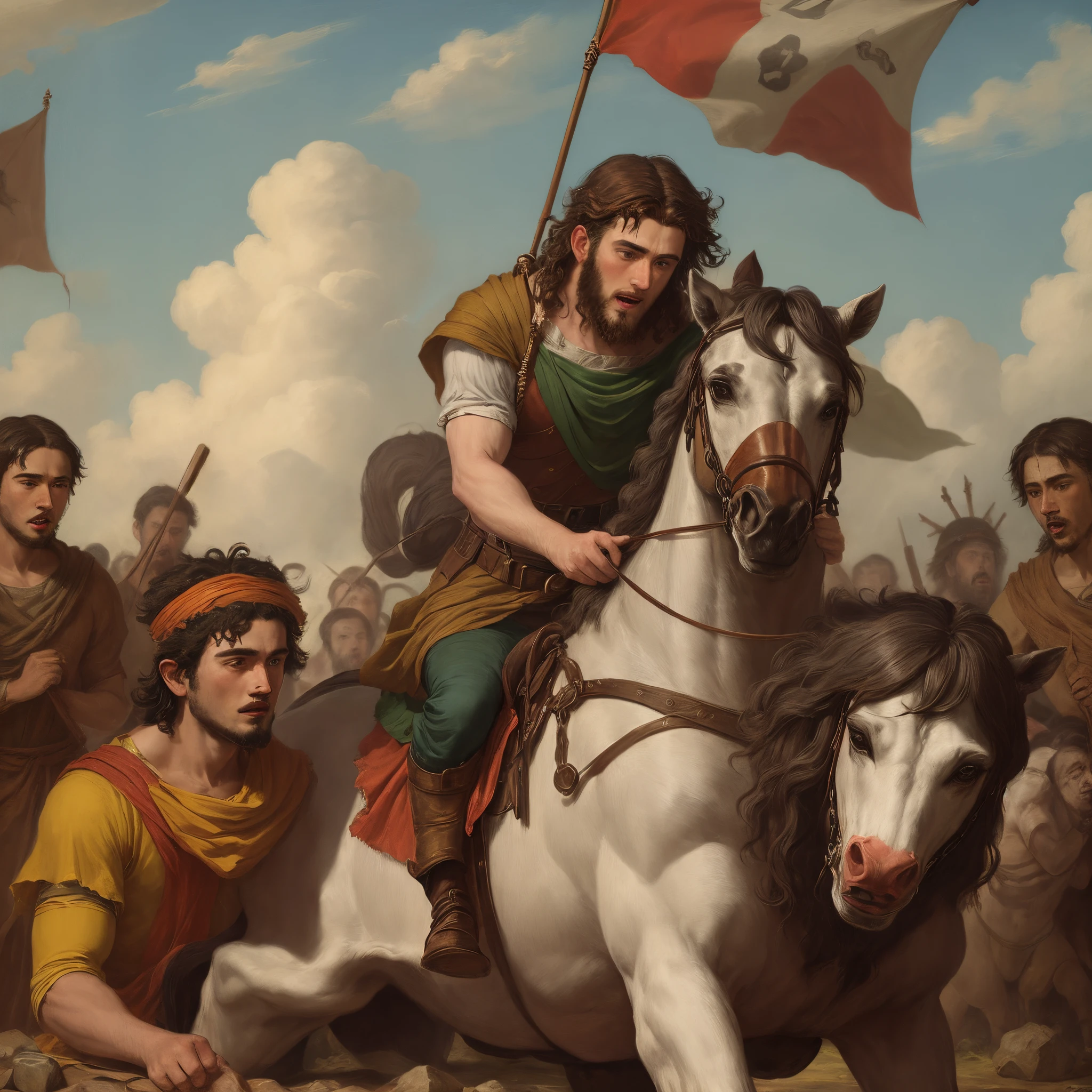 Samson being captured by Philistines