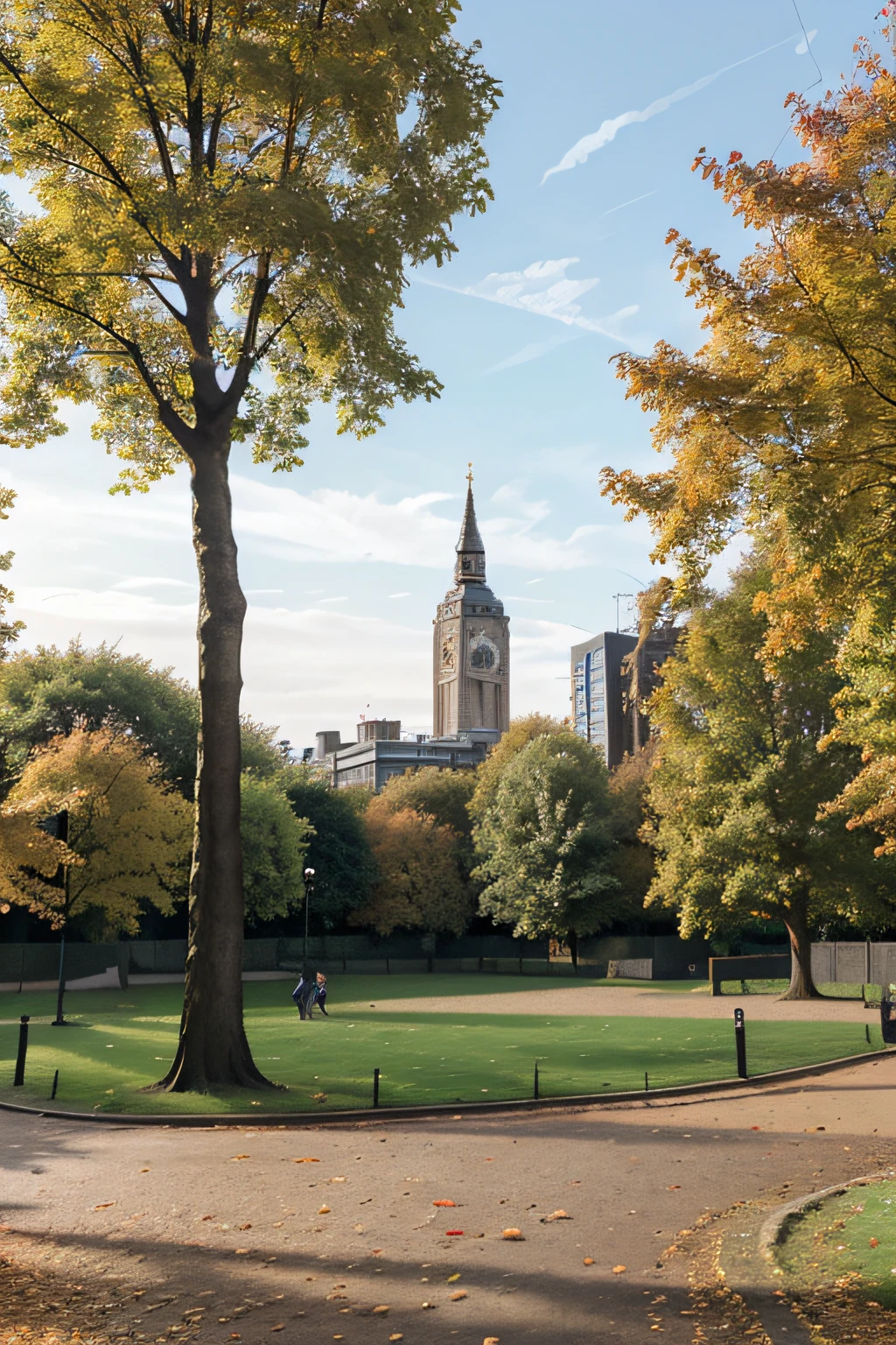 London, park, autumn time