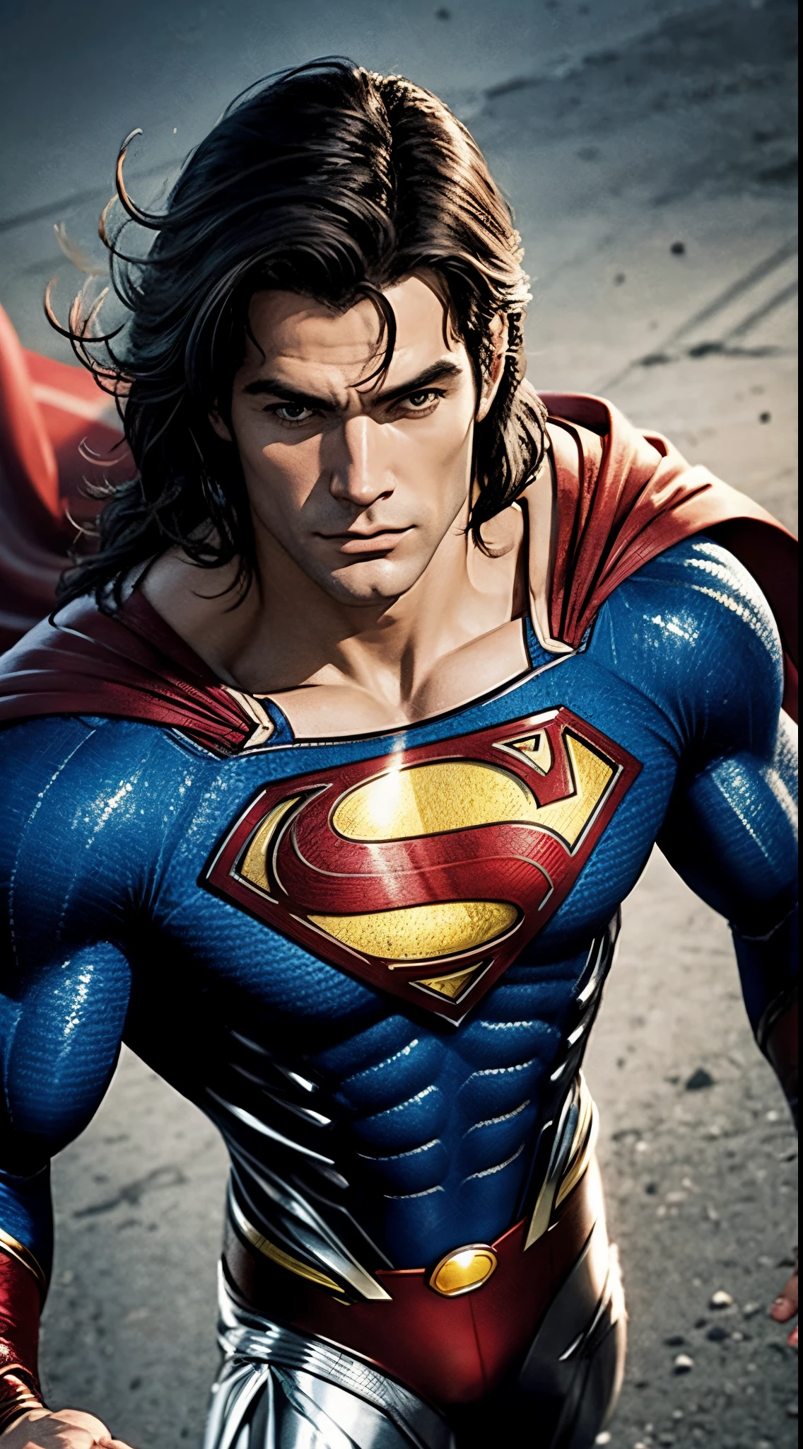 Superman mullet hair
