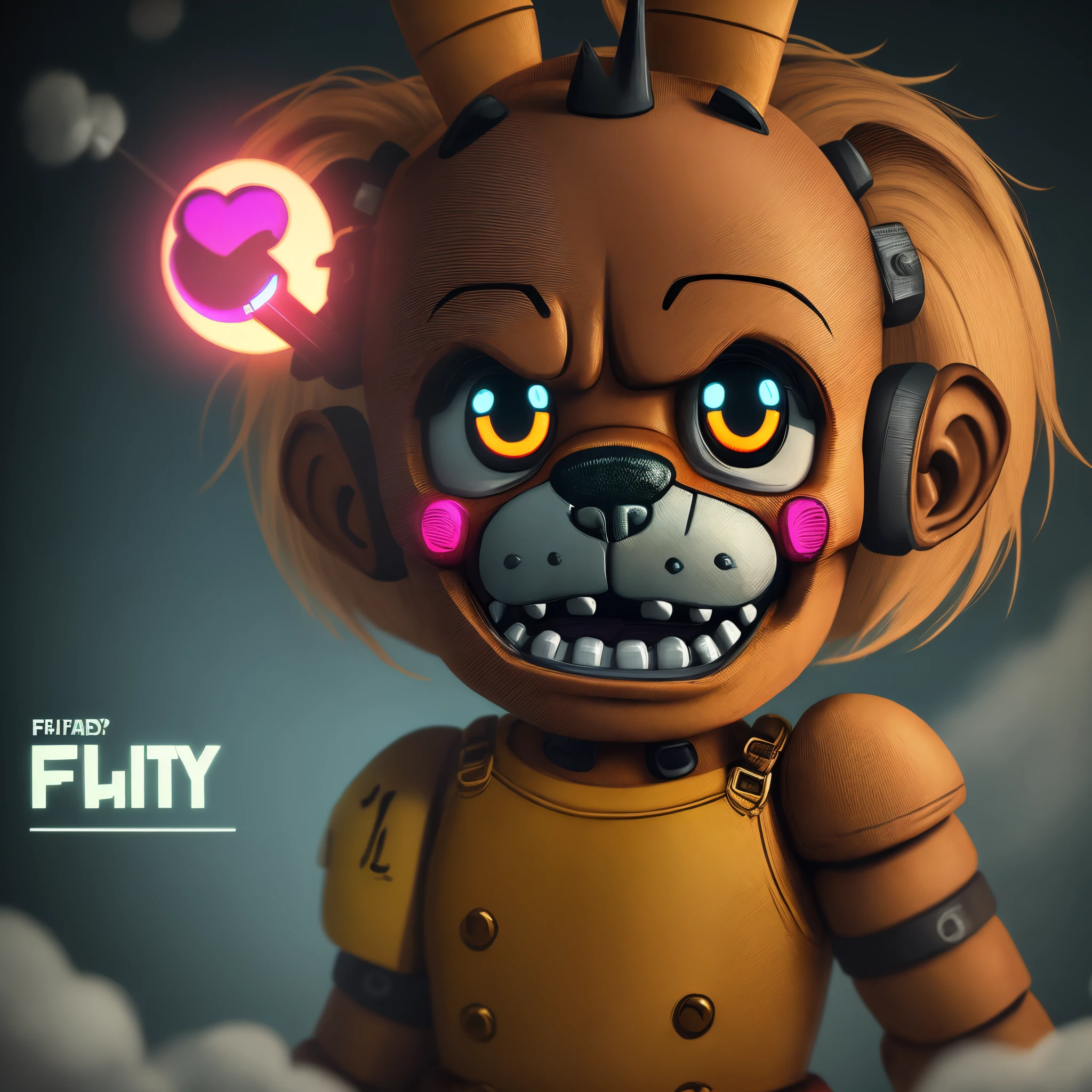 Five Nights Up to Freddy's movie cover made by pixar