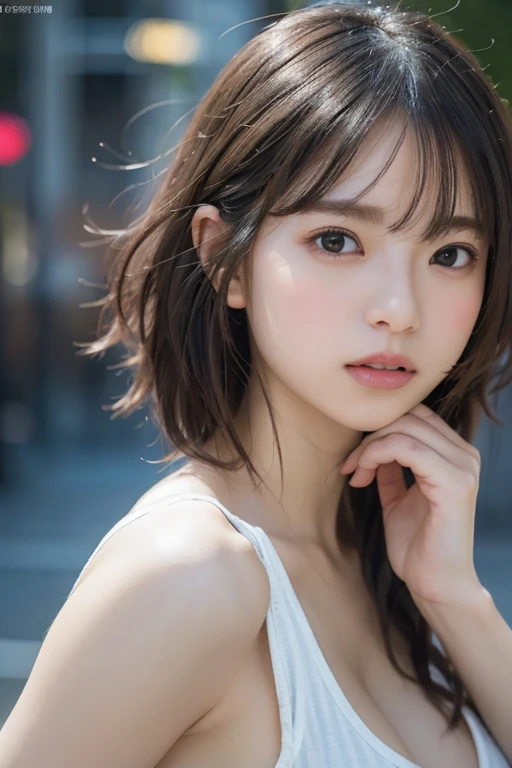 randome pose、mix4、(8K、Raw photography、top-quality、masterpiece:1.45)、(realisitic、Photorealsitic:1.37)、one girls、cute little、Cityscape、natta、Sateen、Wetty、profetional lighting、photon maping、Radio City、physically-based renderingt、Gradient black hair、white hair、short curly hair、a handsome、girl with、pale-skinned、top quality photo、hight resolution、1080p、(clearface)、(Detailed face description)、(Detailed hand description)、 (masterpiece), (Exquisite CG), extreme light and shadows, dishevled hair, masterpiece, lush detail, (Fine facial features), (Highest Quality Photos), (masterpiece), (Eye of Detail), Look in front of you, Fine clavicle,