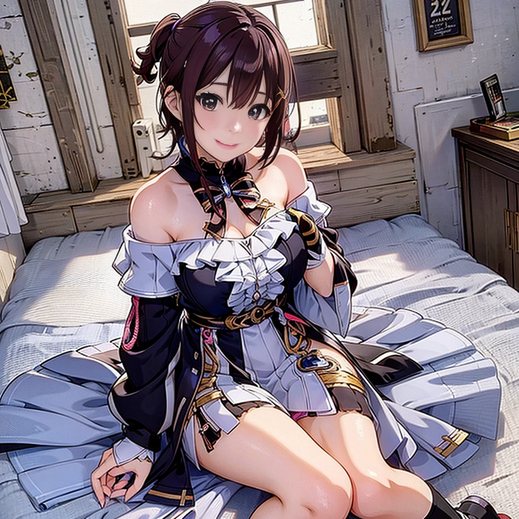 anime girl sitting on bed with blanket, Seductive Anime Girl, charming anime girls, Beautiful anime girl, Anime Girl, beautiful alluring anime woman, By Shinkai Makoto ( Apex Legends ), Cute anime girl, pretty anime girl, (Anime Girl), young anime girl, beautiful alluring anime teen, an anime girl, loli in dress, anime style 4 k