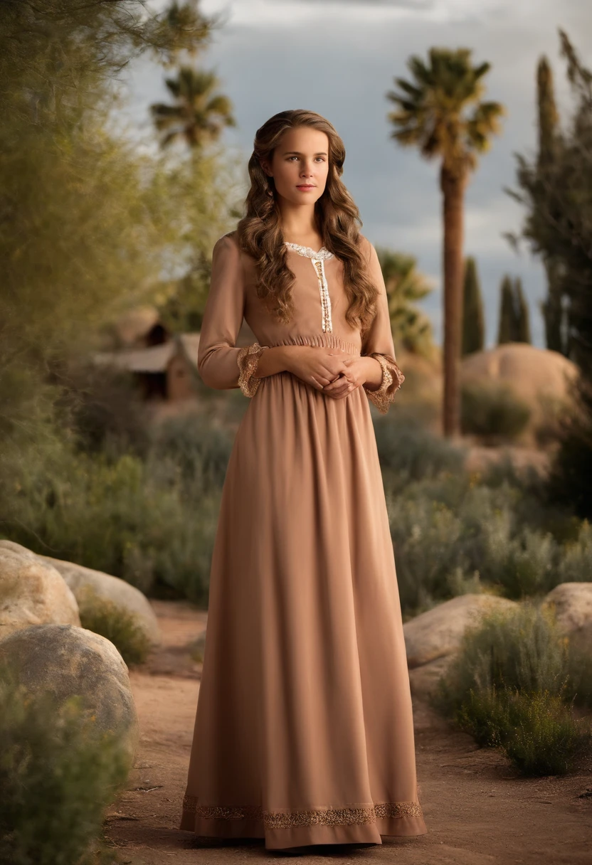 A group of young girls being taught by the king's wives,original,Elijah King, a fictional character reminiscent of Warren Jeffs, stands as a commanding figure in his community, often seen in traditional, modest attire that signals his self-proclaimed spiritual leadership. His stern, unsmiling face and piercing gaze convey a sense of authority and an unyielding belief in his own doctrines.