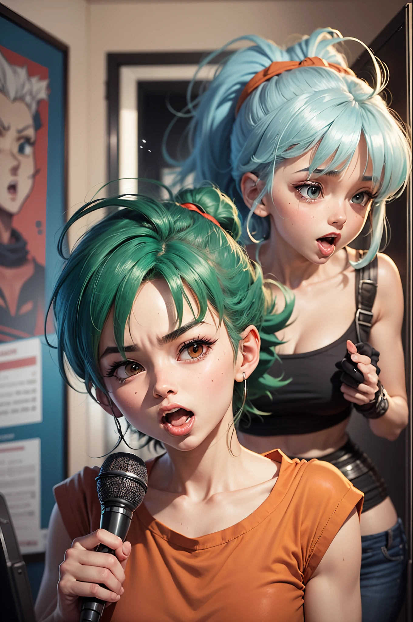 Goku and Bulma singing --auto --s2