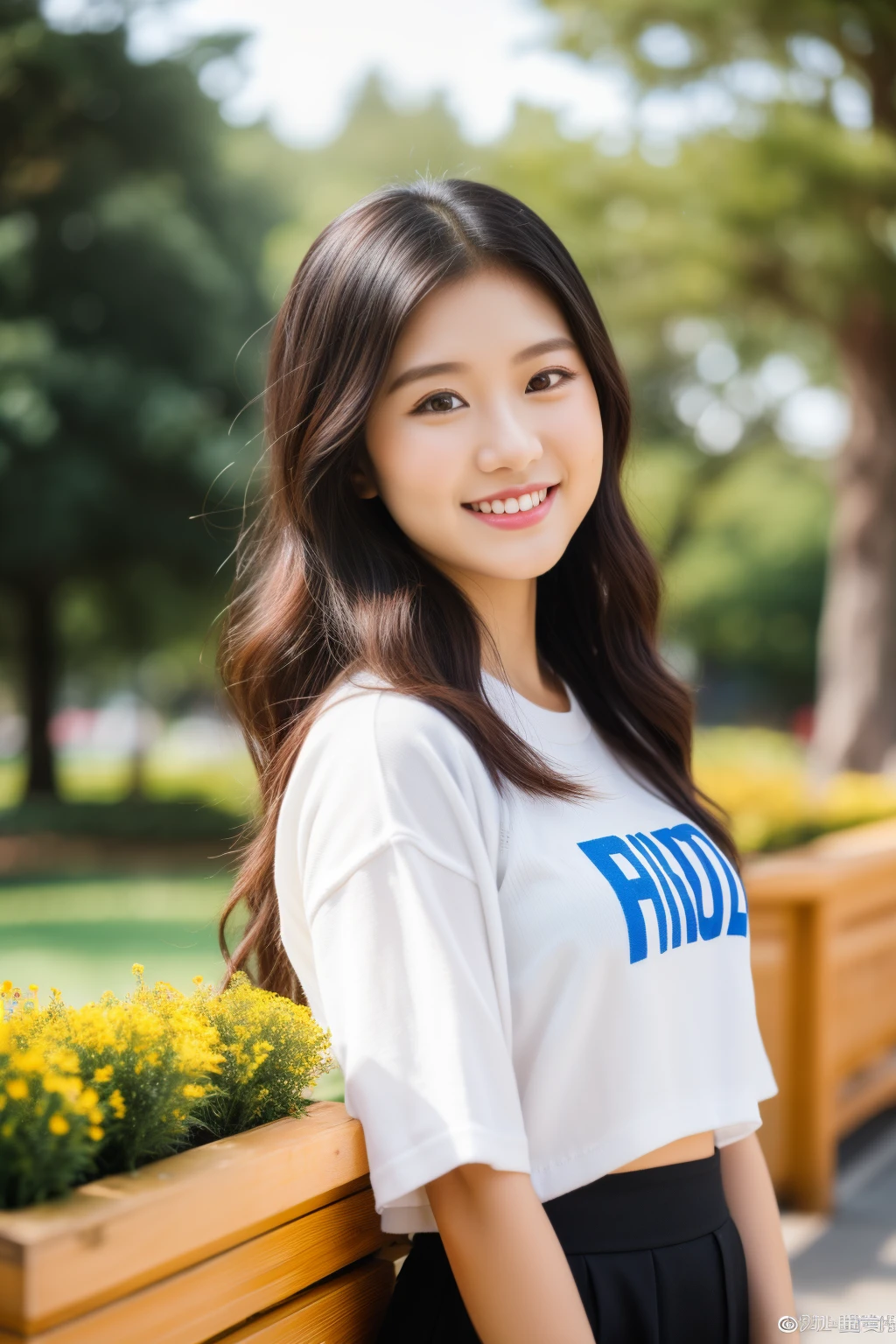 8k, highest quality, ultra details, Chinese-Indonesian campus idol named Evelyn, active in student organizations, leading and empowering her peers to create a positive impact.