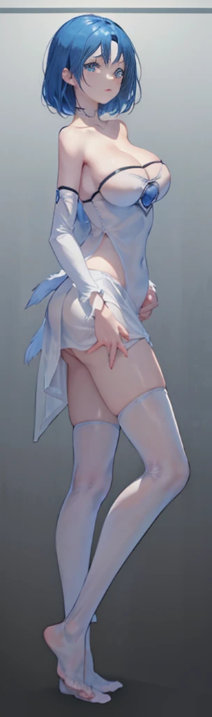 ((above shoulder,facial closeups)), Bigboobs, looking at viewert, ultra-realistic realism, Ghibli-style colors, Ghibli-style colors, japanese manga, Standing Picture, angle of view, foreshortening, foreshortening, 8K, super detailing,All women have big breasts,Endless realism, cellshading,,character sheets, reference sheet, Standing Picture, 8K, super detailing, 1080p, Women HD,femele, 16k, A high resolution, Best quality at best, high high quality, Anatomically correct, tmasterpiece, Acura, hyper HD,as elegant as a swan,unreal-engine, Ghibli-style colors, japanese manga, Standing Picture, angle of view,battle armor,ssee-through,Lace skirt,Blue hair,red - eyed,Sexy big breasts,Transparent tulle clothes