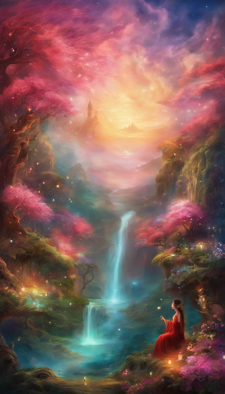 Beautiful oracle landscape images that give energy to those who see them。Fantastical。Dreamy。Fantasia。