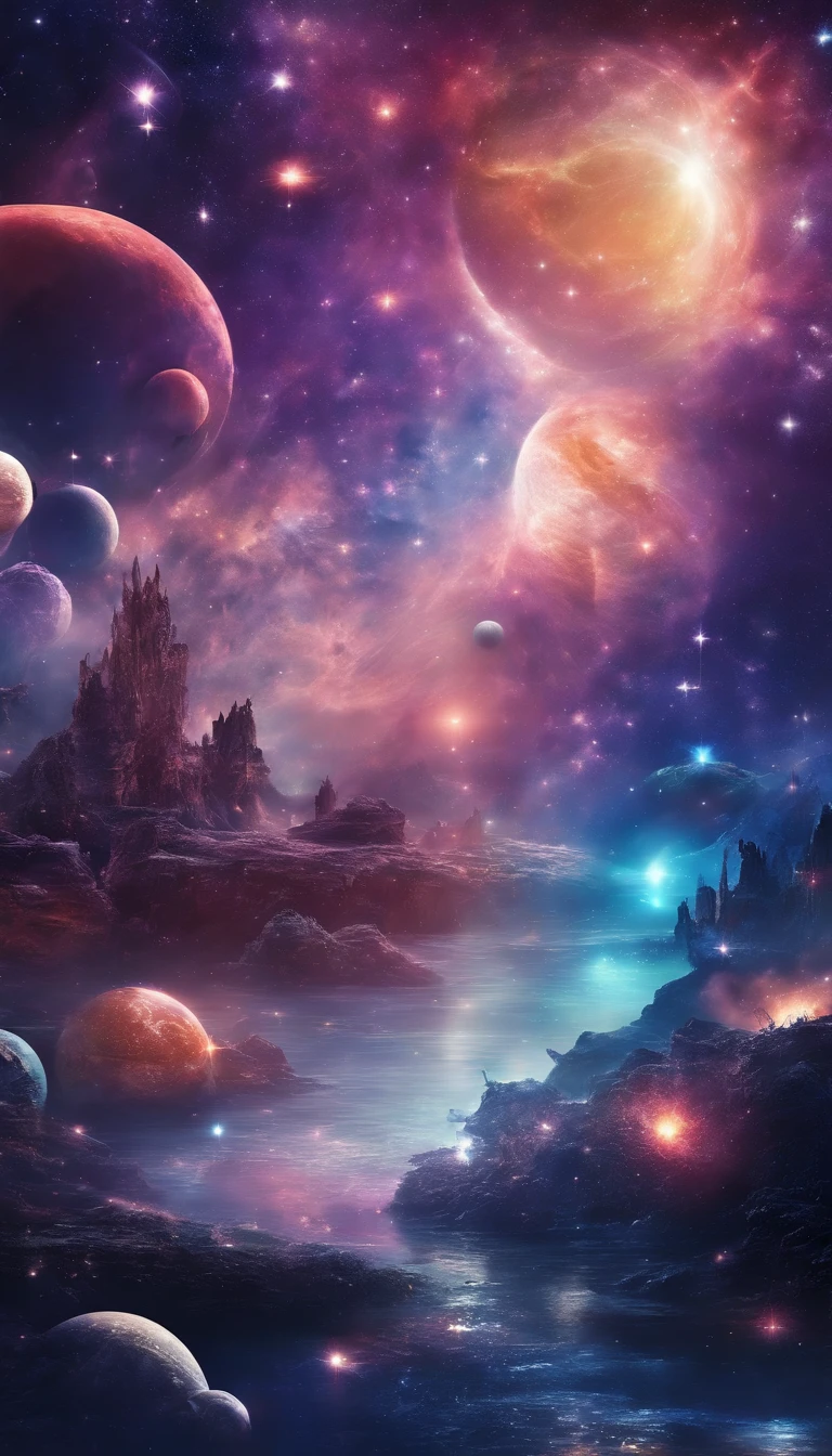 Beautiful oracle landscape images that give energy to those who see them。butterflies dancing on the riverside。Fantastical。Dreamy。Fantasia。