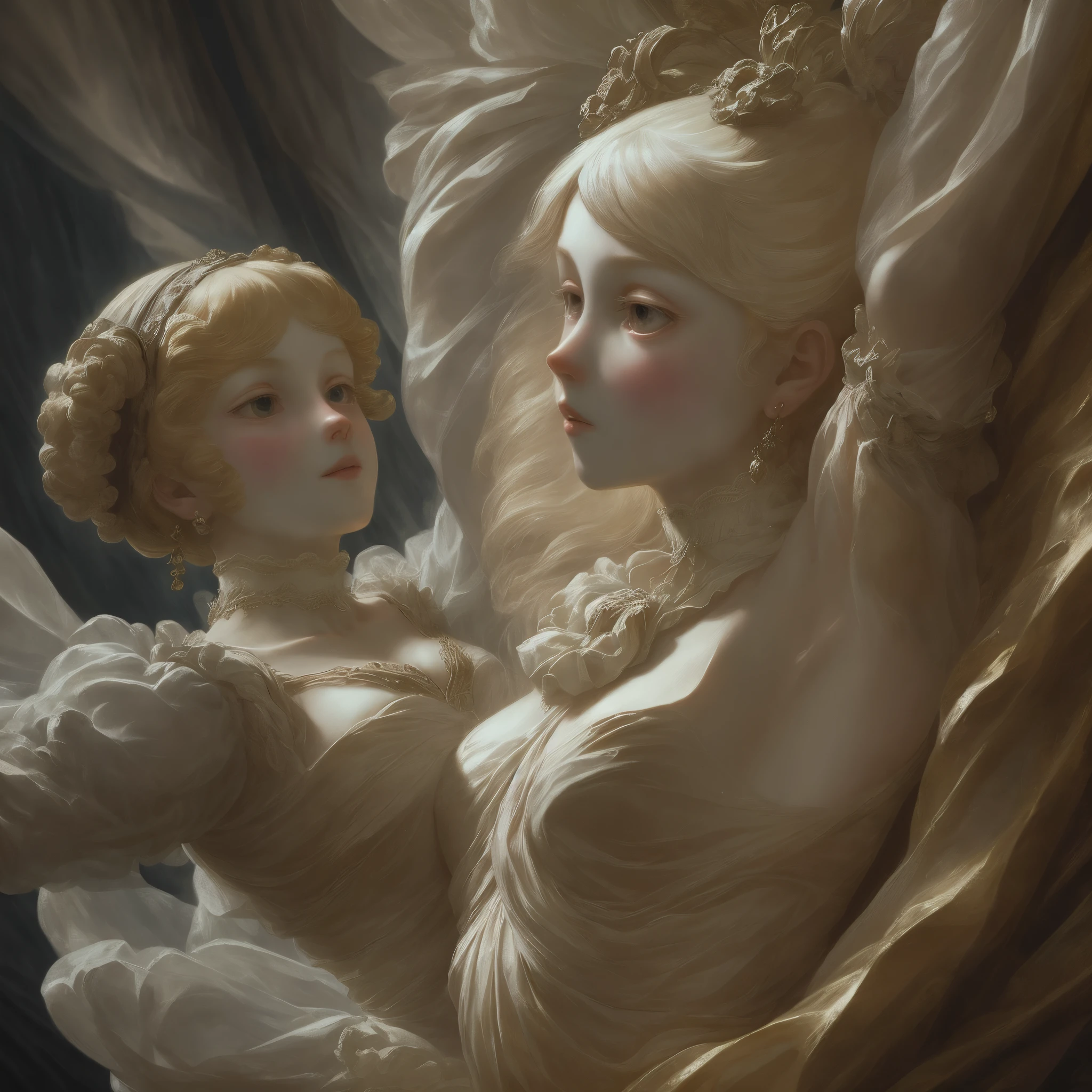 Rococo, neoclassicalism movement, romanticism movement