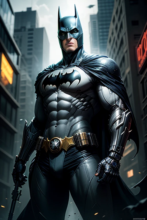 Escuro_fantasia,Cyberpunk,1 homem,mechanical marvel,robotic presence,cybernetic guardian,Batman