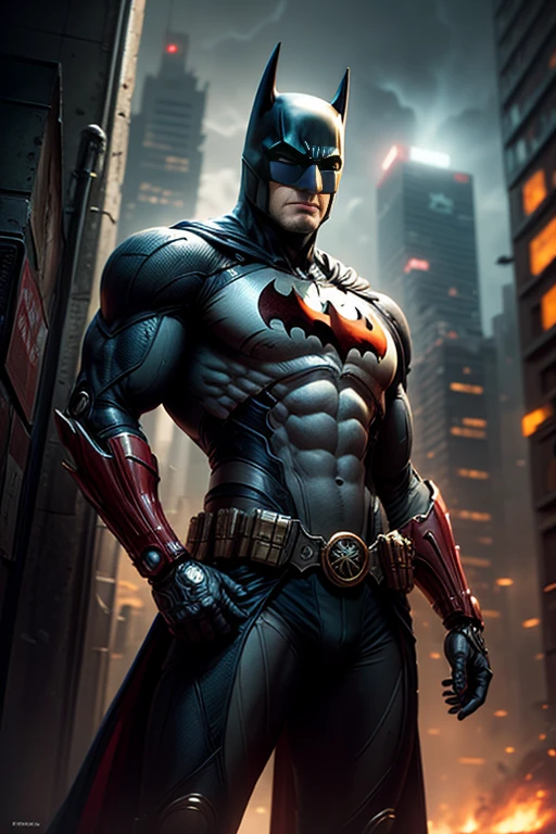 Escuro_fantasia,Cyberpunk,1 homem,mechanical marvel,robotic presence,cybernetic guardian,Batman