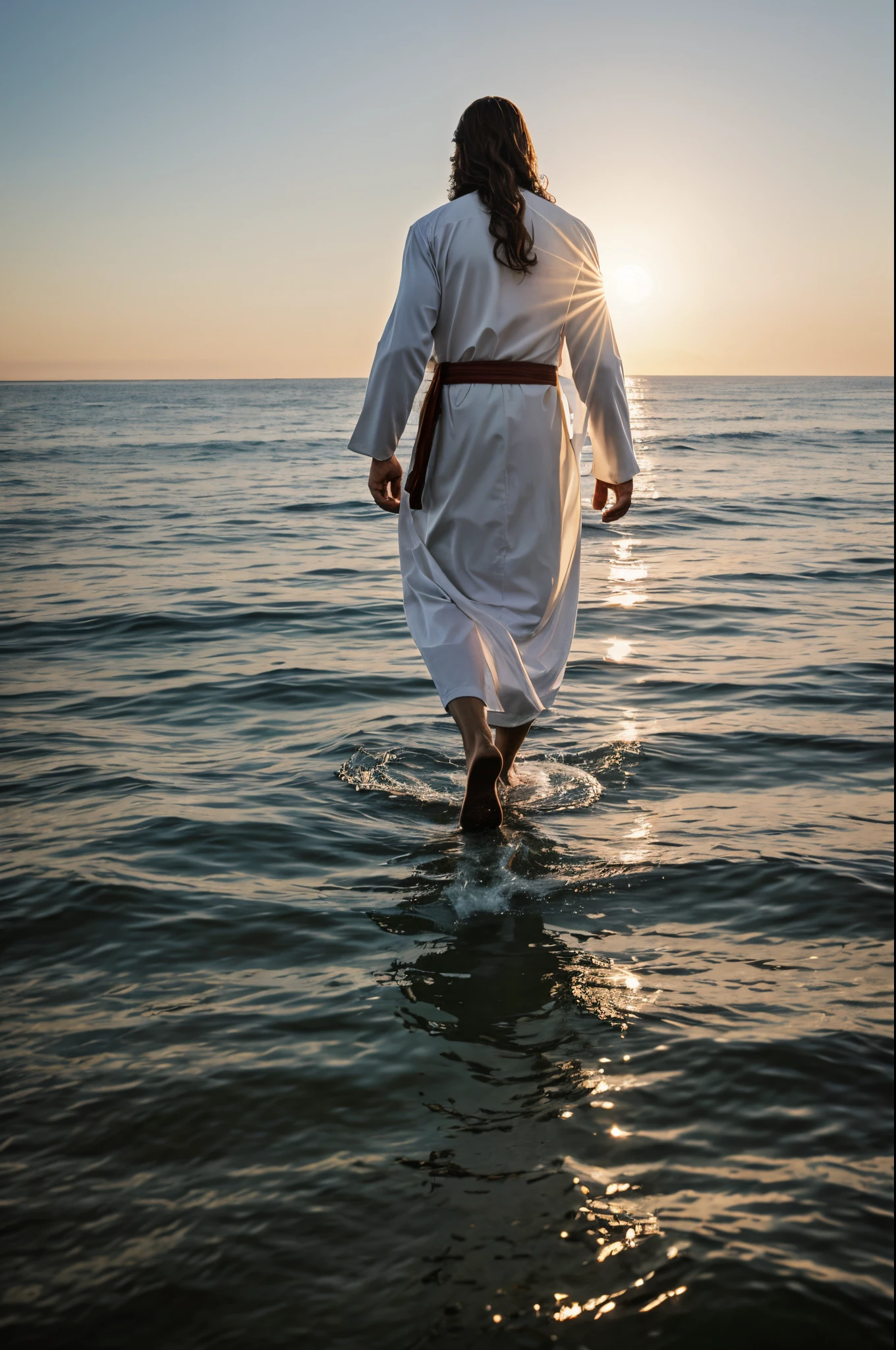 Jesus walking on water