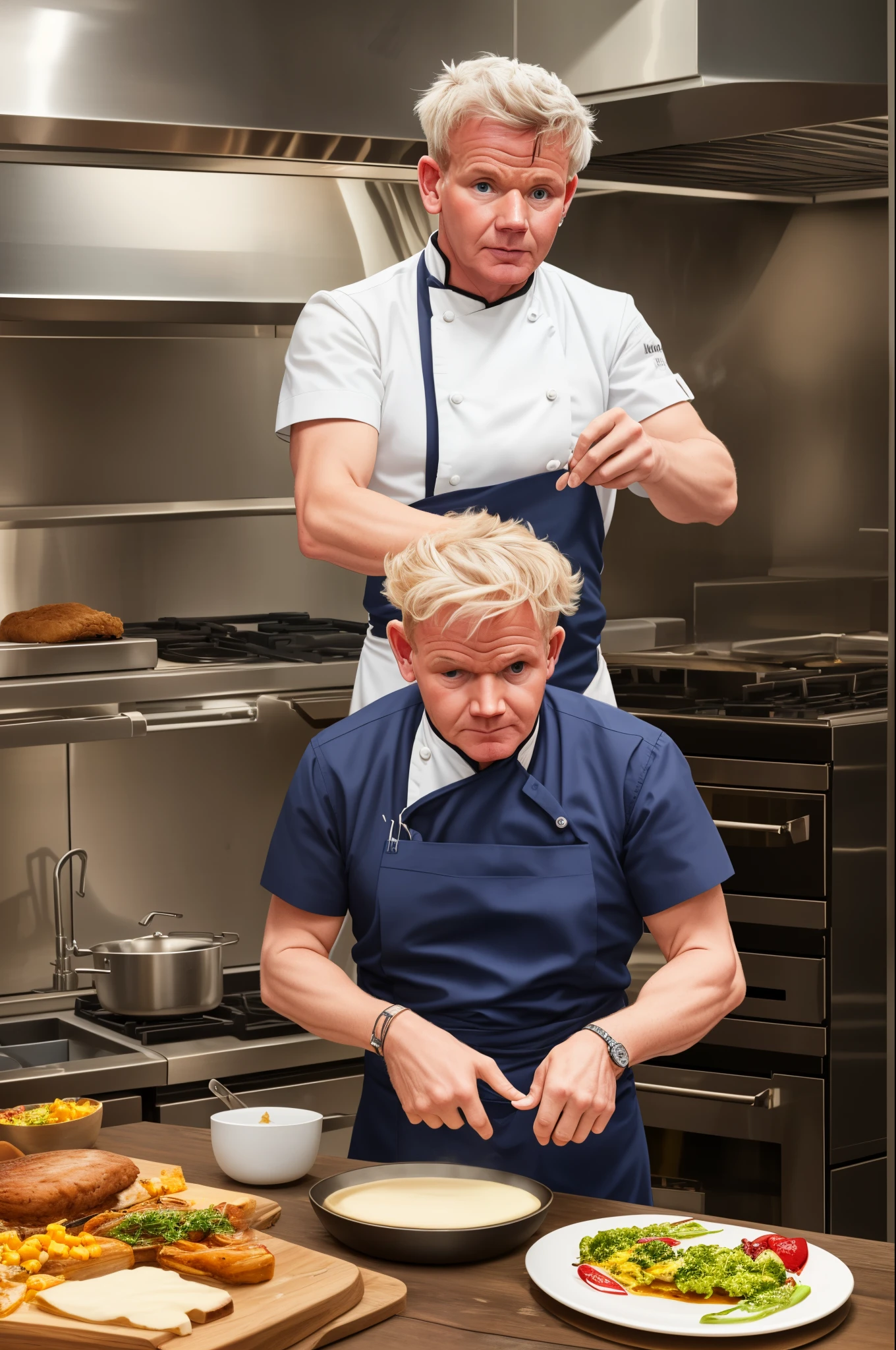 Gordon Ramsay smells something stinky while high