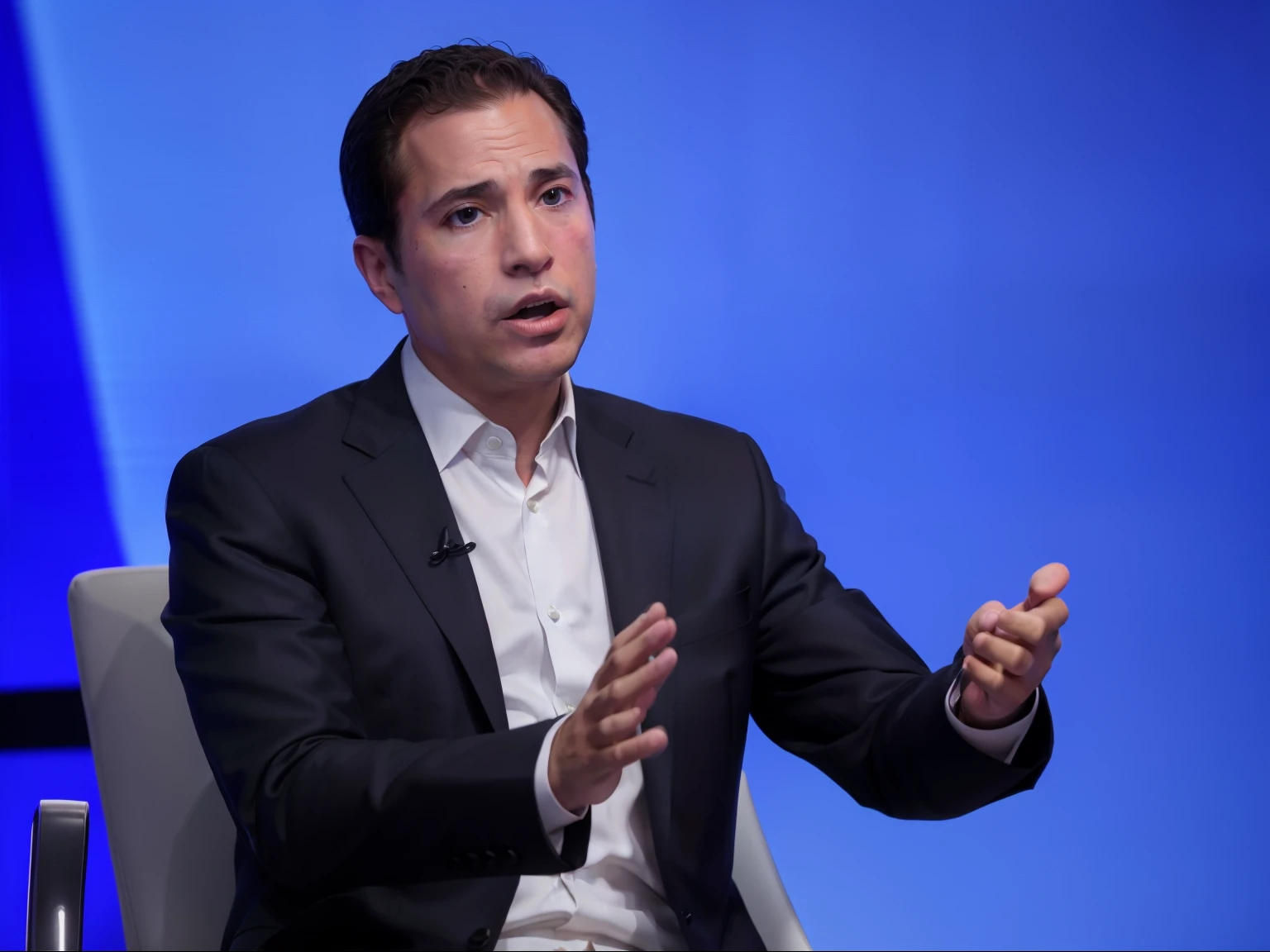 arafed man in a suit sitting in a chair with his hands out, david rubin, jeremy lipkin, alex kanevsky, mark zuckenberg, jason scheier, david lazar, andrew bernstein, gustavo dore, greg rutkowsky, mark mann, ceo of microsoft gaming ( xbox ), scott fischer, daniel richter, david klein, david rudnick, black suit, formal, photography, 8k