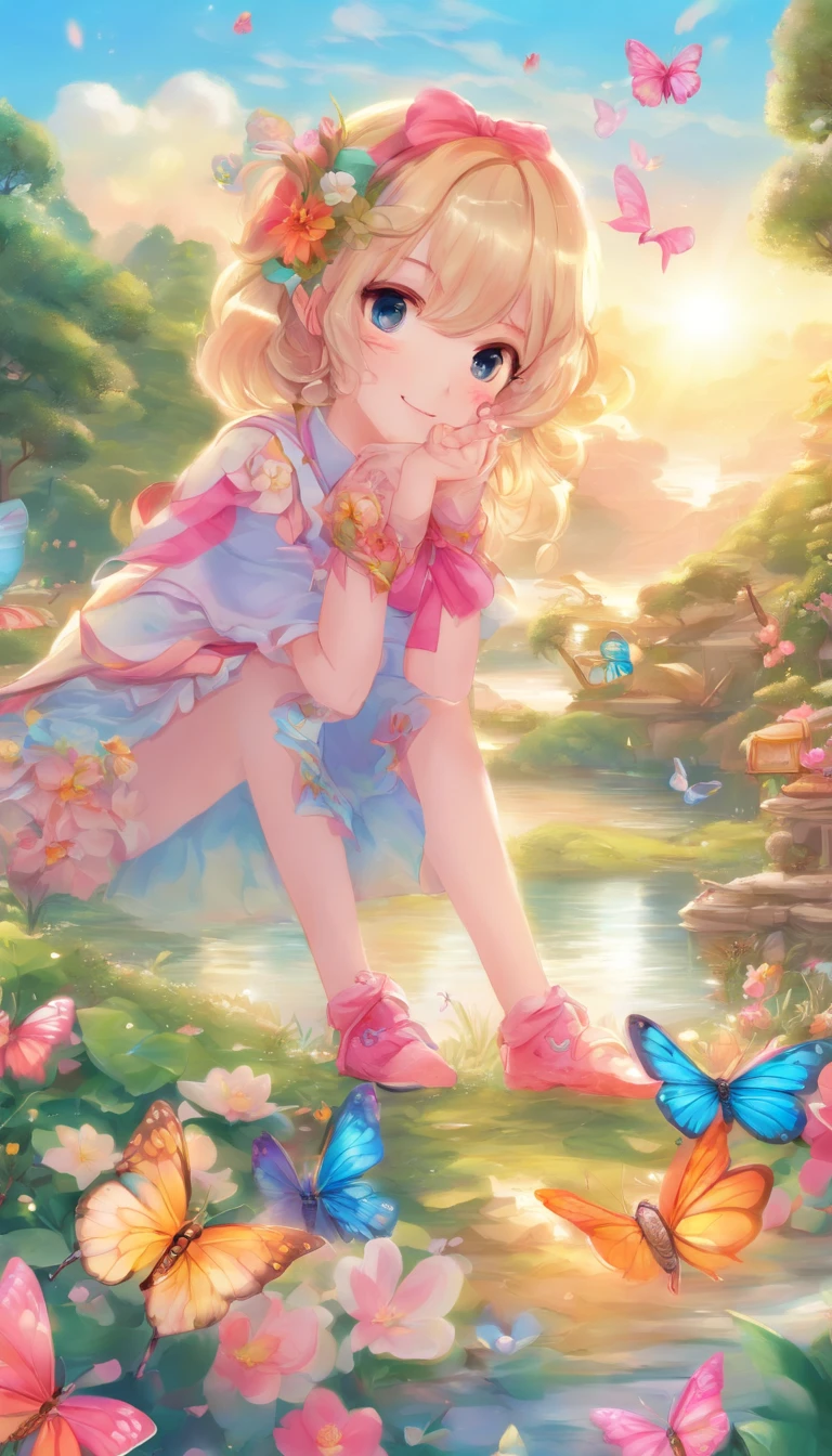 of the highest quality, masutepiece, Ultra high definition, (Photorealistic: 1.4), (Look off: 1.4), (Look off: 1.4), Don't look at the camera, Raw photo, One Femboy, Blonde longhair、straight hairstyle, ), (Patsun: 1.4), Bangs, Smile, Glossy skin, Dramatic Lighting, neat, a pale pink panty、Panties with lots of frills、Boy's body、Slim body、There is a bulge in a man、Femboy with a cute face、blue eyess