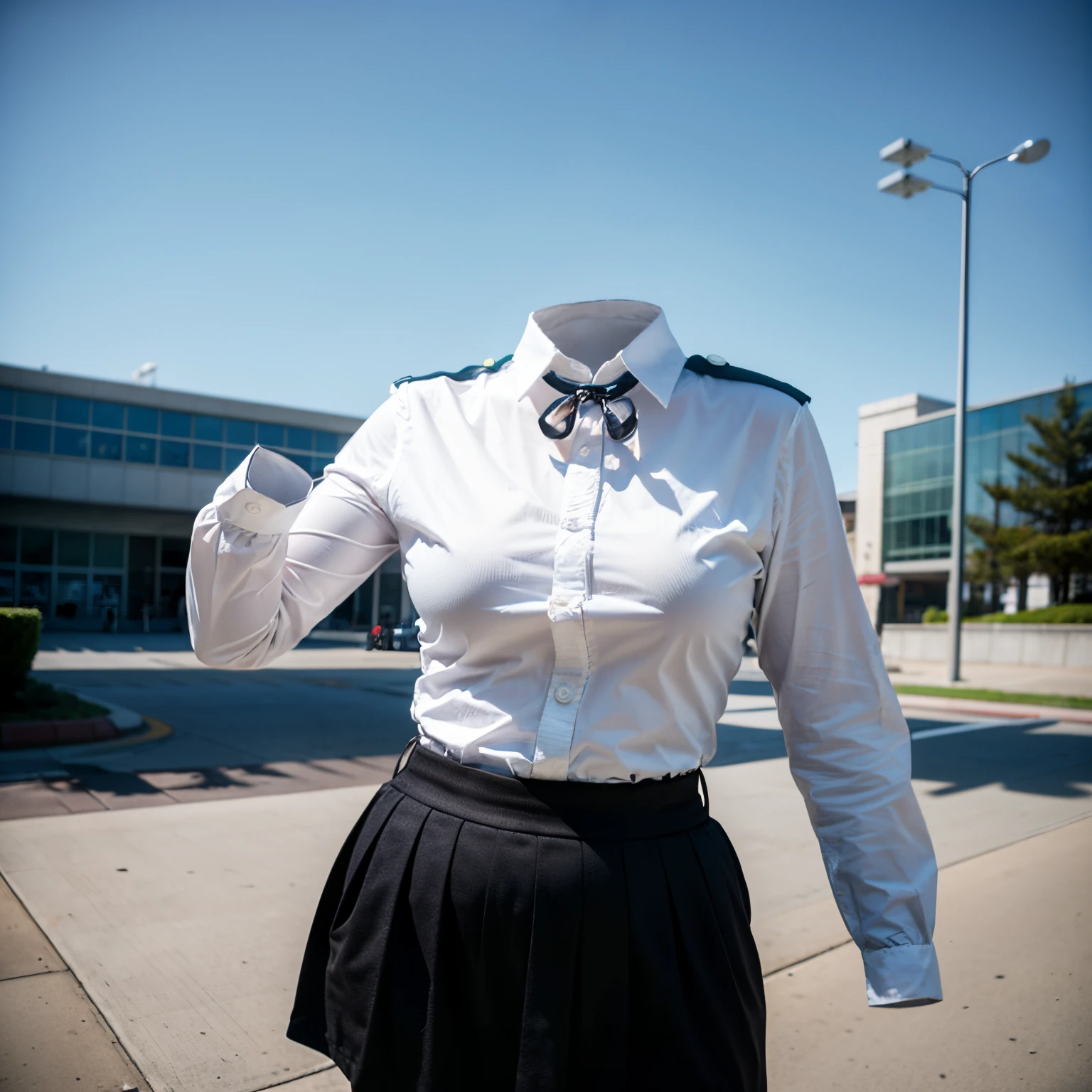chubby, fat, (2girls love each other), school uniform, school tie, school bag, going home from school, in university, (Seductive pose, cute pose), (invisible:1.5, no humans:1.5, headless:1.5, faceless:1.5), (cute big breasts), (close-up shot of hip:1.4), (8k, RAW photo, best quality, masterpiece:1.2), (realistic, photo-realistic:1.37), photon mapping, radiosity, ((Hasselblad photography)), physically-based rendering