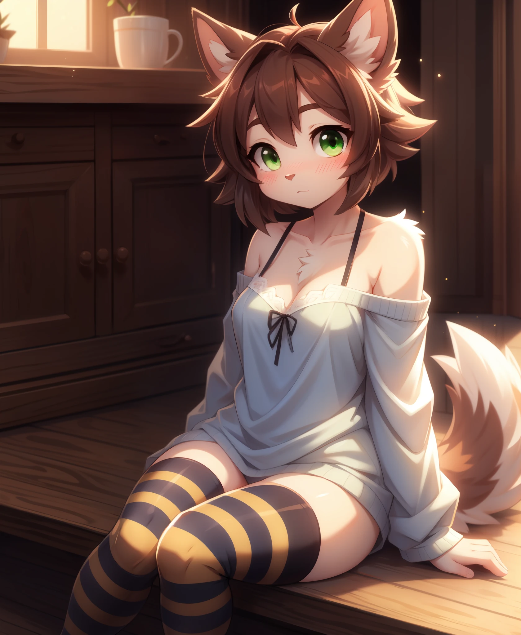 panini,Cat cat,blush,floor,tentacle,black
