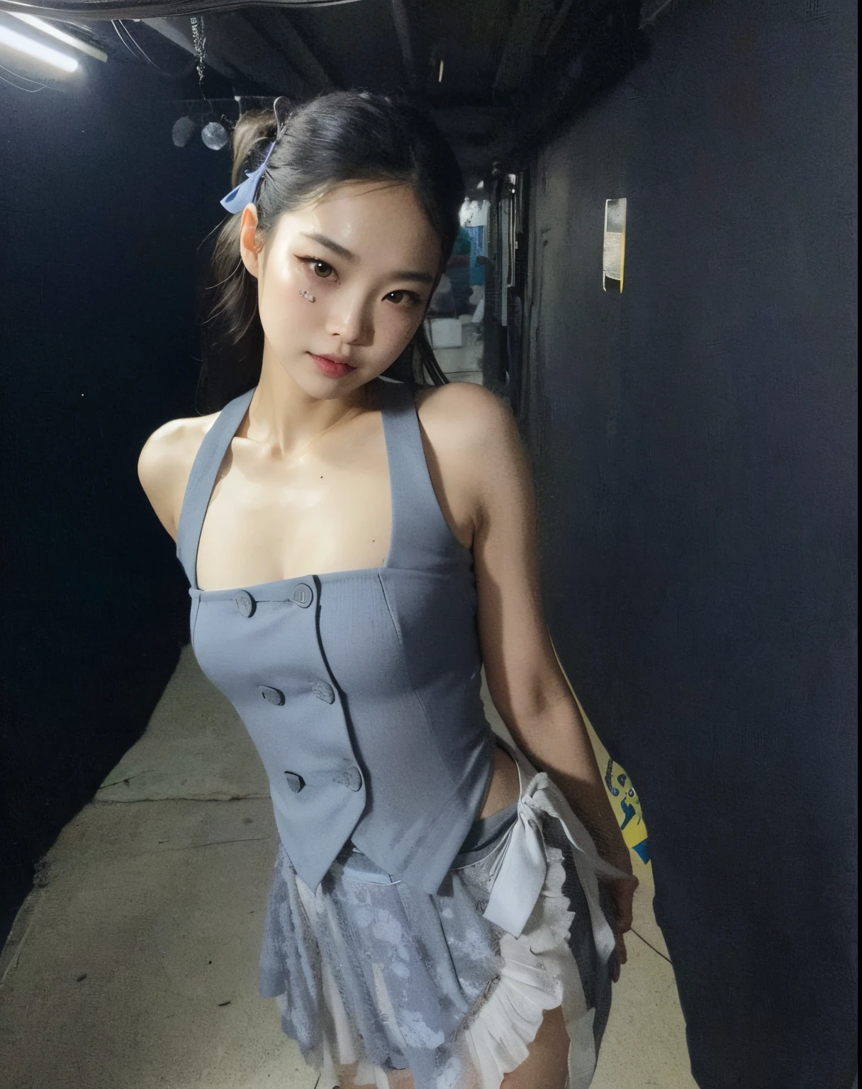 There's a woman in a short dress posing for a photo, Jennie Blackpink, Wenfei Ye, lu ji | |, Gongbi, Shen Mingchen, Sha Xi, Ruan Jian, Lulu Chen, para ele mestre, Pegue a Zona, Xintong Chen, jia, Seseon Yoon, gemma chen, xue ele, Ruan Jia Lindo!