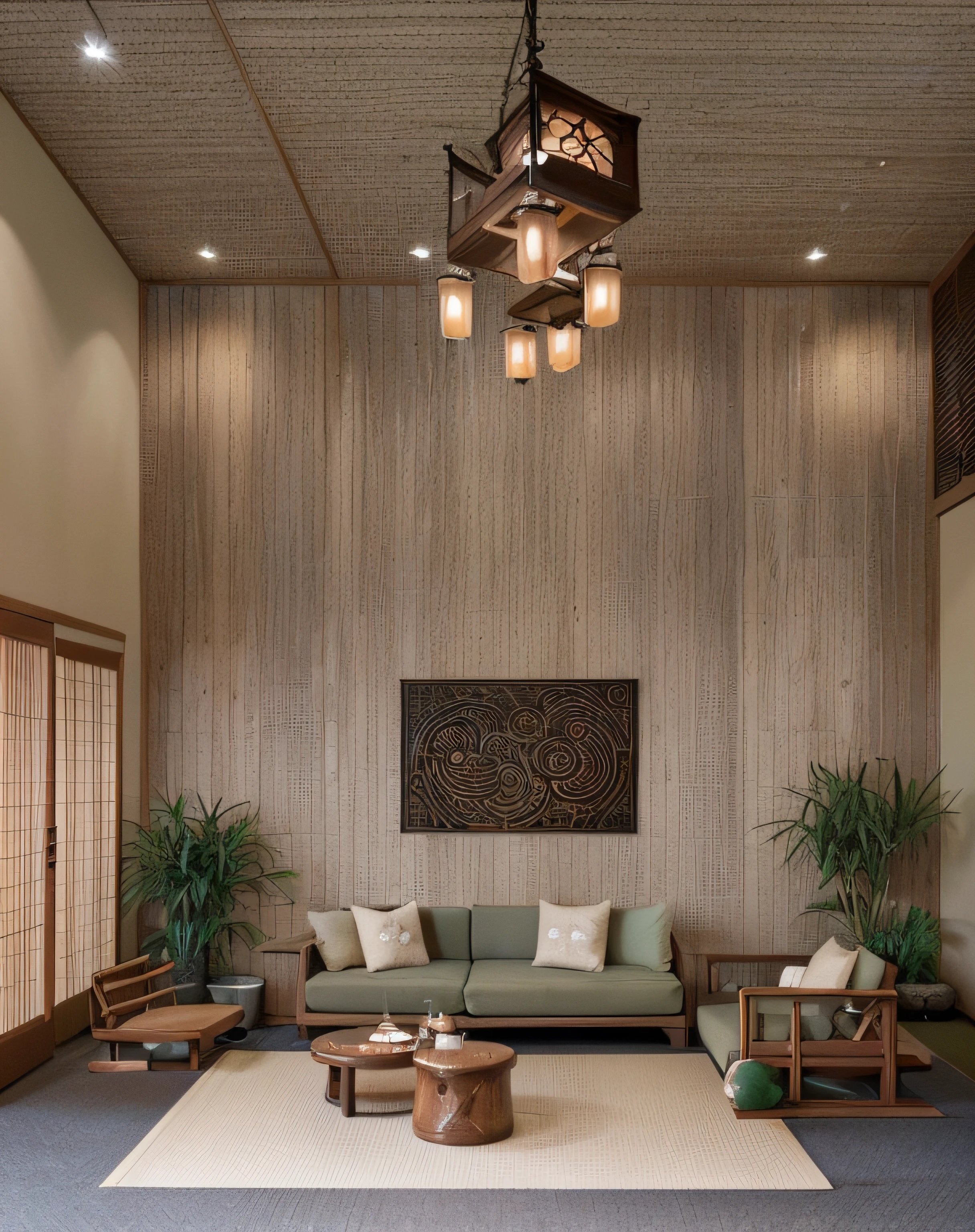 A Japanese-style café typically exudes a subtle, nature-infused charm, emphasizing tranquility and aesthetics. Patrons often revel in a cozy, sophisticated, and creatively crafted space. The exterior usually boasts simple architecture with gentle colors, natural light, and small gardens, evoking a closeness to nature. Inside, the fusion of minimalism and refined beauty, using natural materials like wood, stone, bamboo, and cotton fabric, creates a warm and elegant ambiance. The interior space is meticulously adorned with small details like wall-hung paintings, decorative motifs, and lanterns, fostering a serene and contemplative atmosphere. The beverages offered are diverse and of high quality, ranging from traditional coffee to specialty teas. Often, Japanese desserts like mochi, dorayaki, or taiyaki complement the drinks, providing a sweet ending to the experience. This space isn't just for enjoying beverages; it's also a haven for serenity, relaxation, and an appreciation of Japanese culture and art.