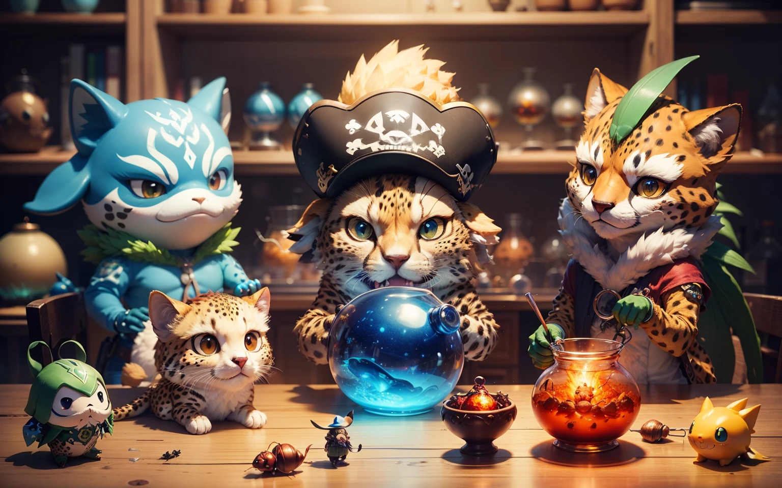 ### I want to see:
* crispy cheetah, glassblowing fantasy world, matted mask
* pirate lawn gnome, cosmic whale, puffy ant
* ultramarine new digimon, northern chupacabra --auto --s2