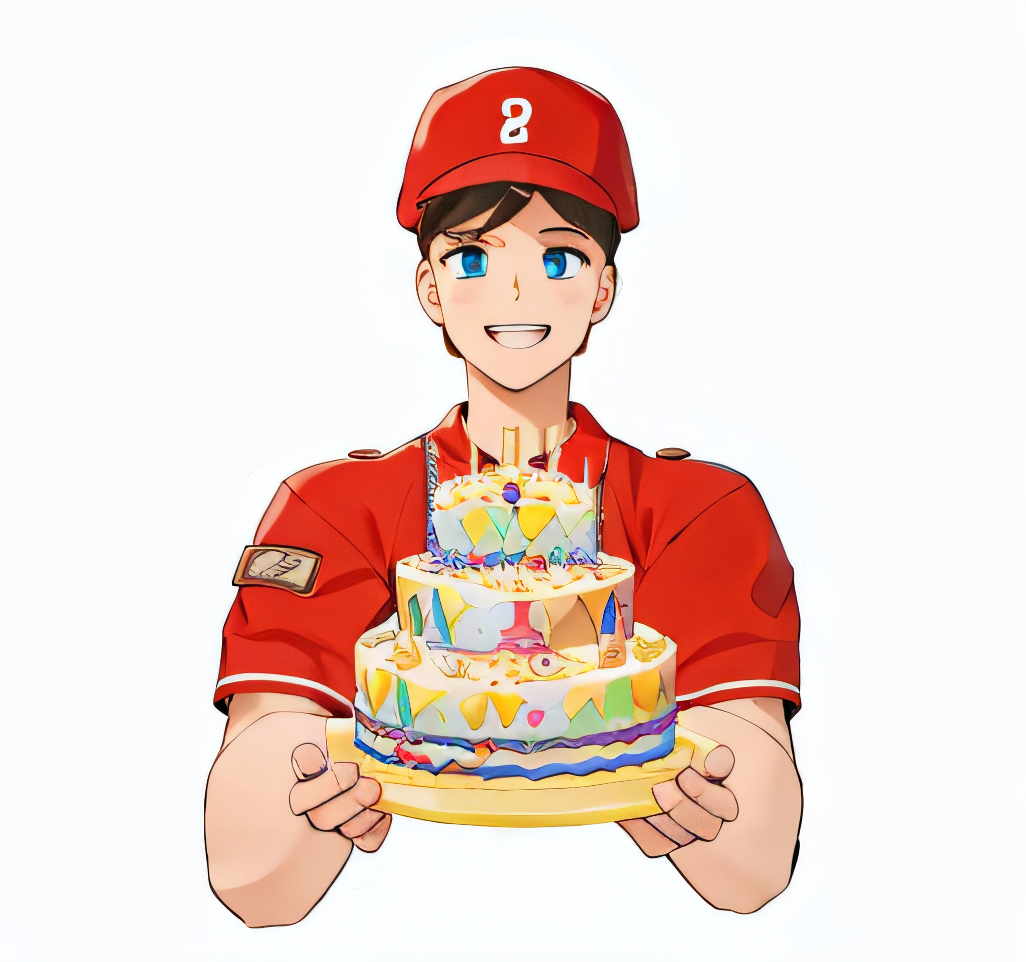 happy birthay，Birthday cake in hand