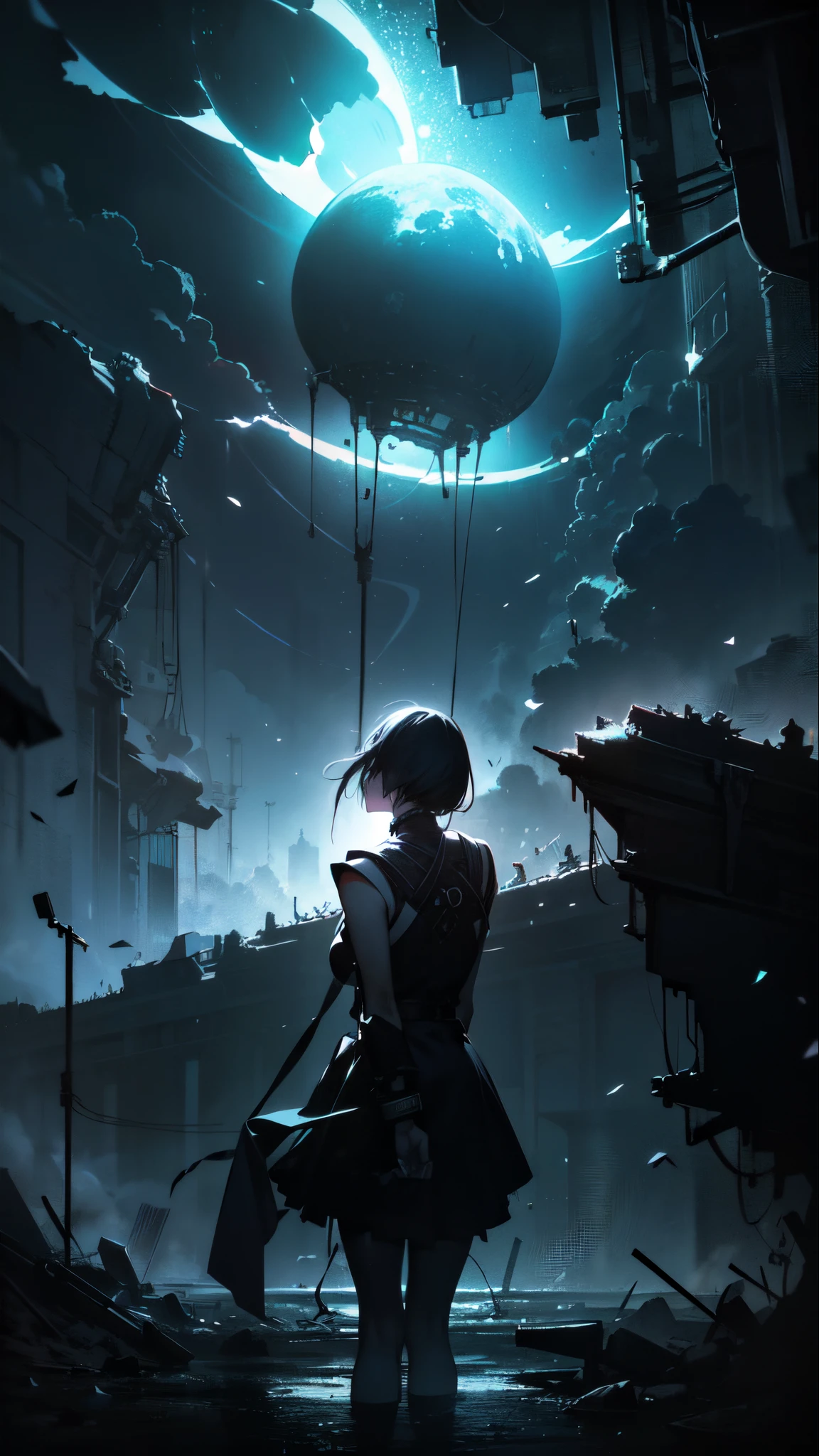 Masterpiece, high contrast, extreme dynamic range, best quality, dystopia, uncanny