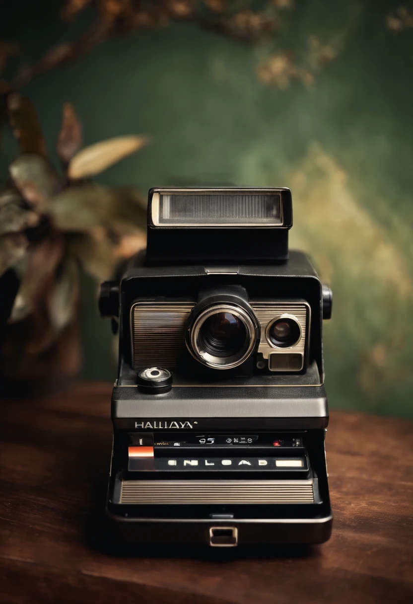 A photo of an old vintage Polaroid camera.,Ready Player One,Appearance-wise, Halliday is often described as having a gangly frame, with messy hair, and typically dressed in a vintage style that echoes his obsession with the past. In his digital avatar form, known as Anorak, he appears as a powerful wizard, embodying the idealized version of himself within the virtual universe he created.