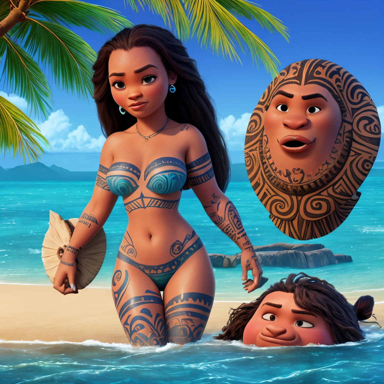 Rihanna as Moana