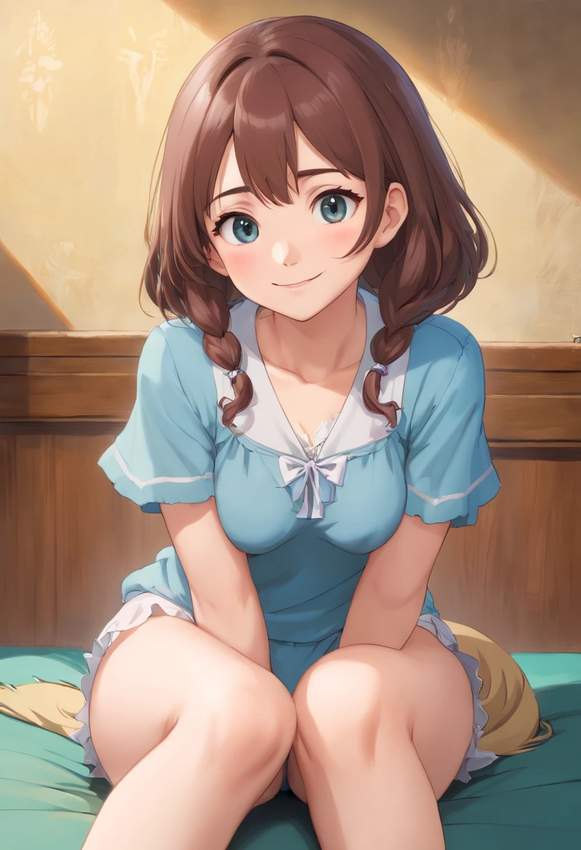 ((Top quality, 8K, Masterpiece: 1.3)), Sharp focus: 1.2, Looking at Viewer, Perfect Style, (((Spread your legs, Sit with your knees bent)))), (Open your mouth: 1.5), (Close your eyes: 0.88), Attractive feminine body, Beautiful, Beautiful, most famous in the world, (ultra realisic), (Photoreal), (Increased resolution), (8K), (Extremely detailed), (best photos), (beautifully detailed eyes), (Best Quality), (Ultra detailded), (Masterpiece ), ( wall paper), (Detailed face), Solo, 1 girl, Looking at Viewer, Fine details, Detailed face, pureerosfaceace_v1, Smiling, Half body, See-through underwear, white, long legs, Thin waist, Buttocks, Ultra-fine makeup, ultra-fine clothing material, legs apart, nsfw