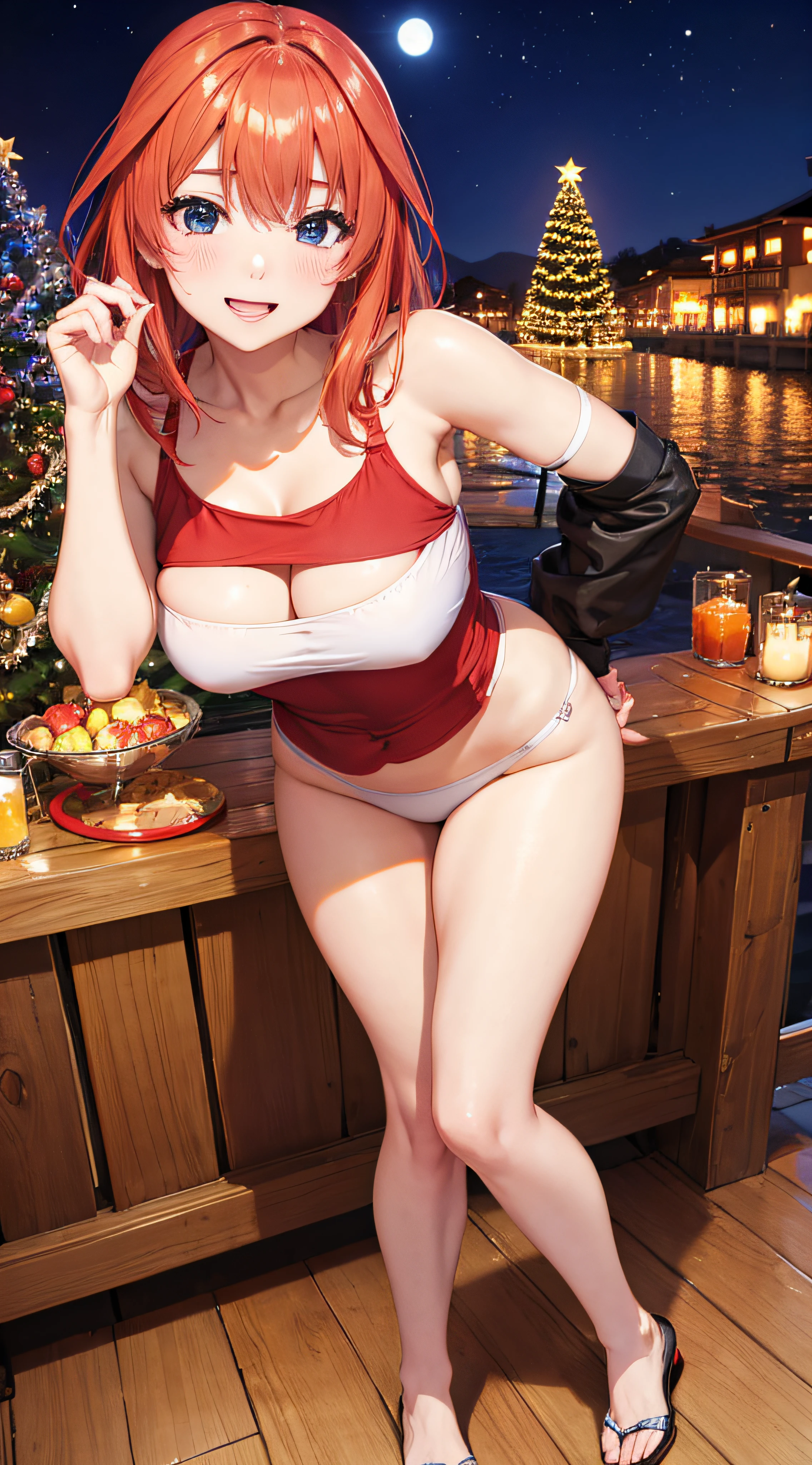 Itsuki nakano,pose sexy,Disfraz de Navidad,Pueblo