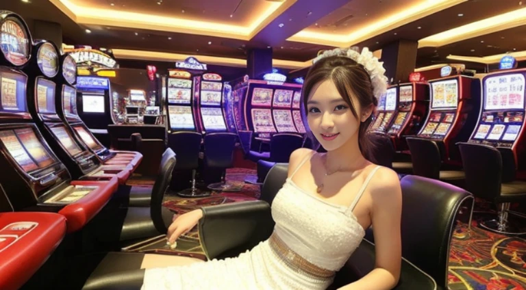 casino girl, dress, posing, beautiful, model