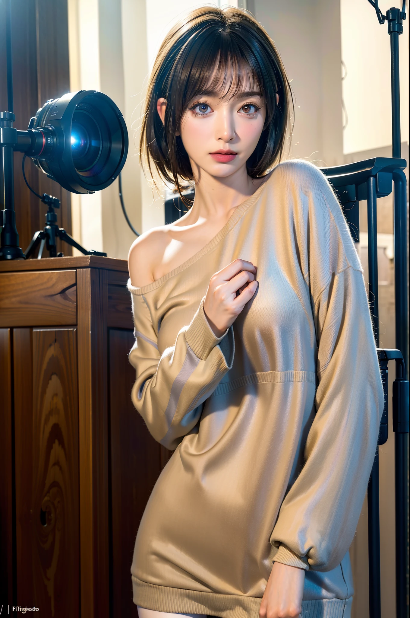 (masterpiece, best quality, high quality, highres, ultra-detailed), 1 girl solo, perfect_hand, (8k, RAW photo, best quality, masterpiece:1.2), (realistic, photo-realistic:1.4), (extremely detailed CG unity 8k wallpaper),(full body), pretty face,(dark shot:1.1), epic realistic, RAW, analog, sharp focus, volumetric fog, 8k UHD, DSLR, soft cinematic light, adobe lightroom, photolab, hdr, intricate, highly detailed, (depth of field:1.4), faded, (neutral colors:1.2), (hdr:1.4), (muted colors:1.2), hyperdetailed, (artstation:1.4), cinematic, warm lights, dramatic light, (intricate details:1.1), complex background, (rutkowski:0.66), (teal and orange:0.4), dynamic pose