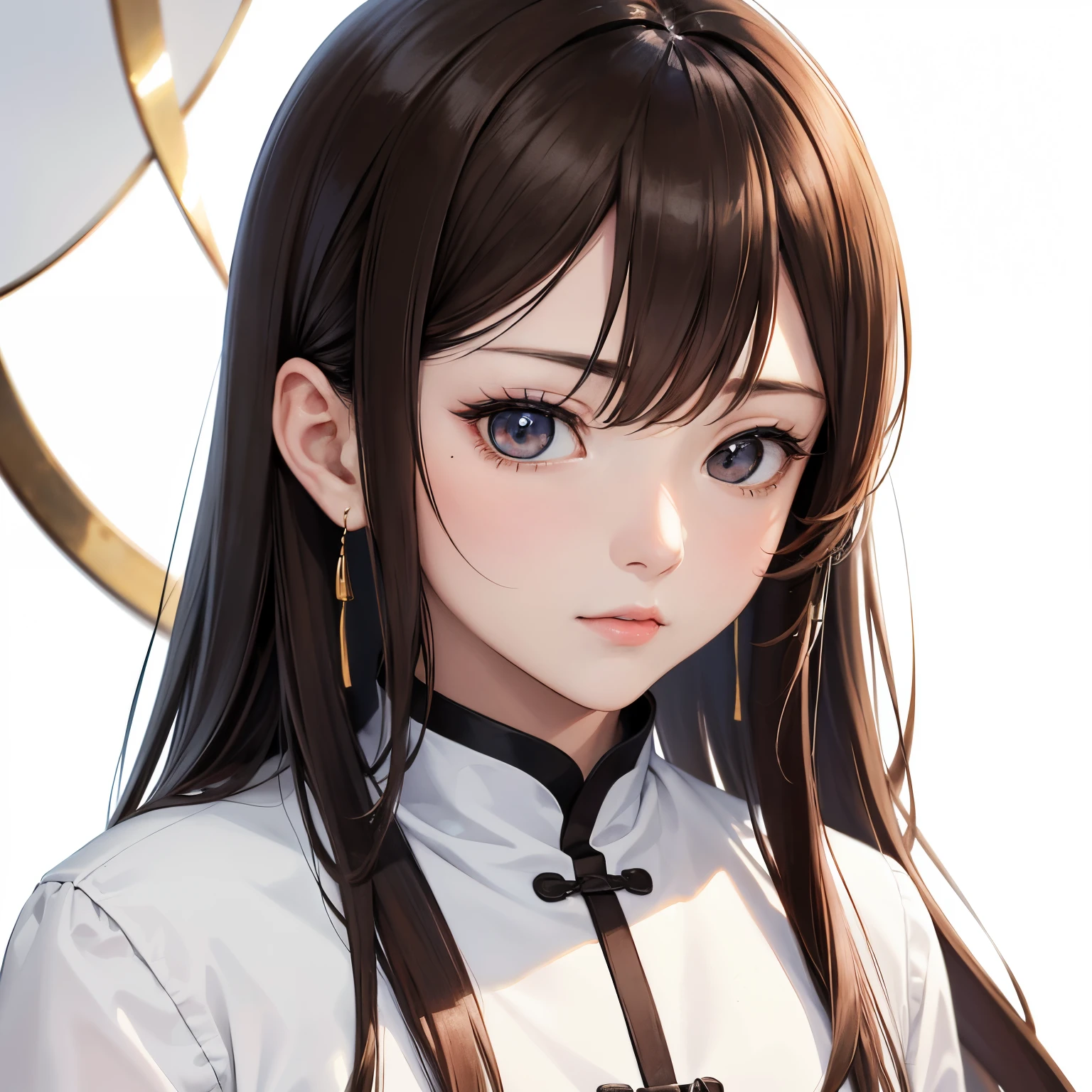 (masterpiece, best quality),  intricate details,
1girl,    <lora:Luna:0.8> 1girl, solo, black hair, long hair, blunt bangs, grey eyes, blush, collar, earrings,