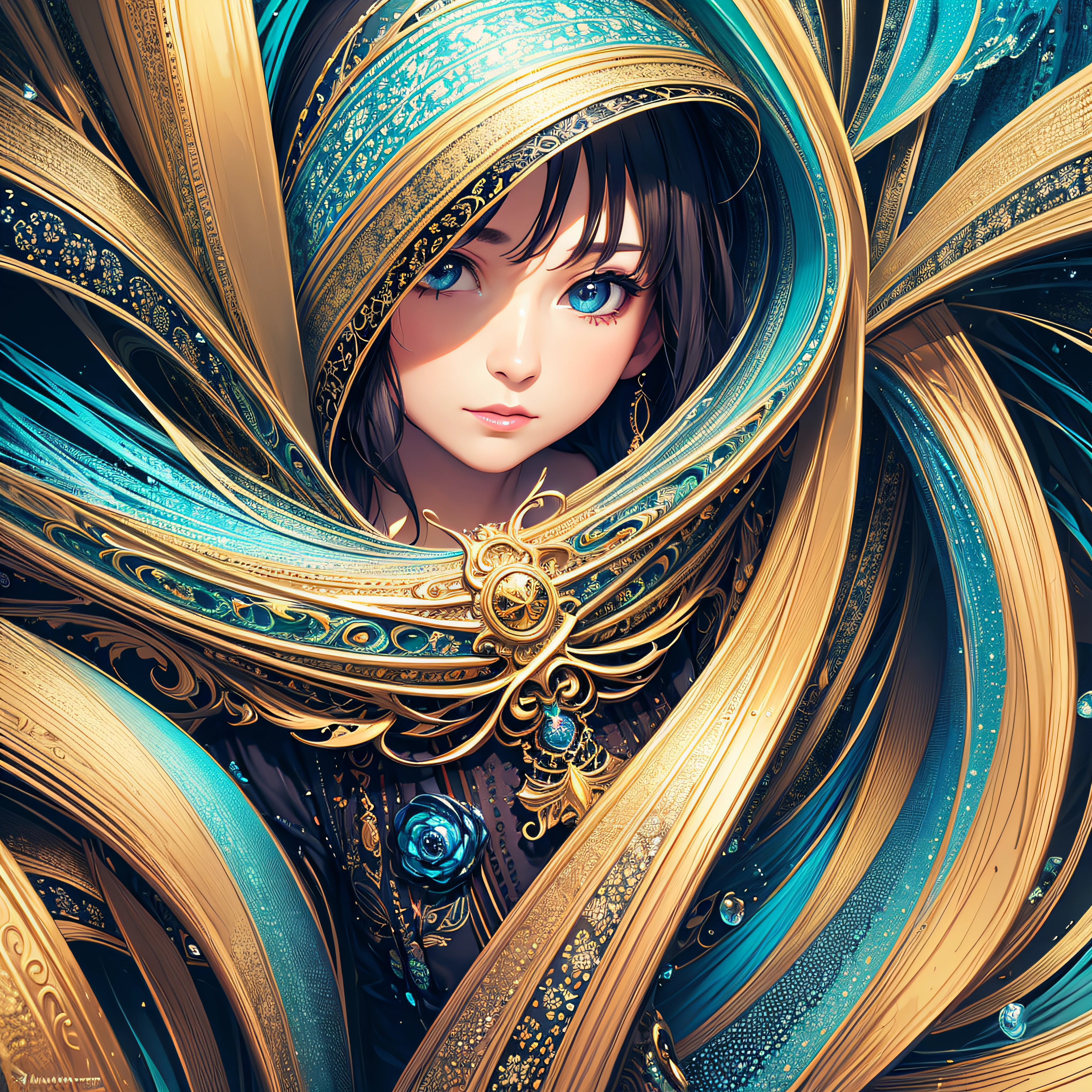 (masterpiece, top quality, best quality, official art, beautiful and aesthetic:1.2), (1girl), extreme detailed,(fractal art:1.3),colorful,highest detailed