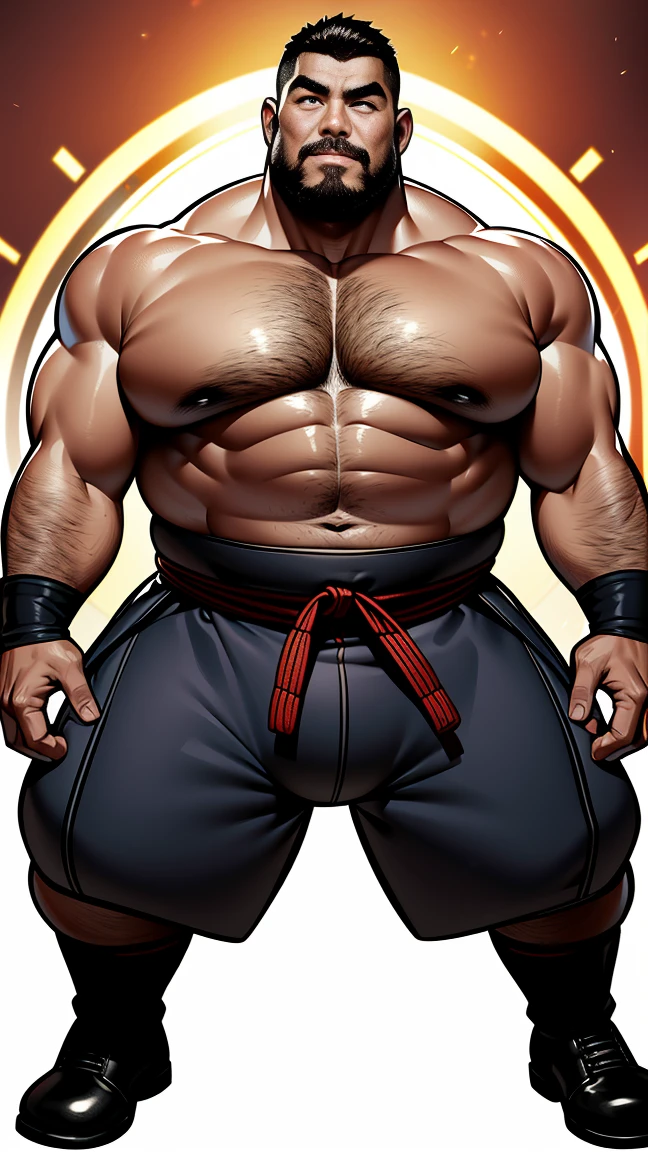 the only person,male people,Muscle wrestler,musculous,Stout wrestler,Asian people,jpn,Uncles,60-year-old middle-aged man,Short hair details,Short hair details,Wrestling boots,Full body like,Panorama characters,WWE ring,WWE American professional wrestling,spotlight lights,cellshading,visions,pantiess,fatness,age 55,,Middle age,tattoo is,Fingerless gloves,Wheat-colored skin,oilly skin,Dark skin,Show off your chest muscles,Sumo wrestler,body builder,Wide sideburns,Pronounced abs,ssmile,beard is gray,White hair,(Full body like:3),Hands are very thin,bright outside,outdoor background
